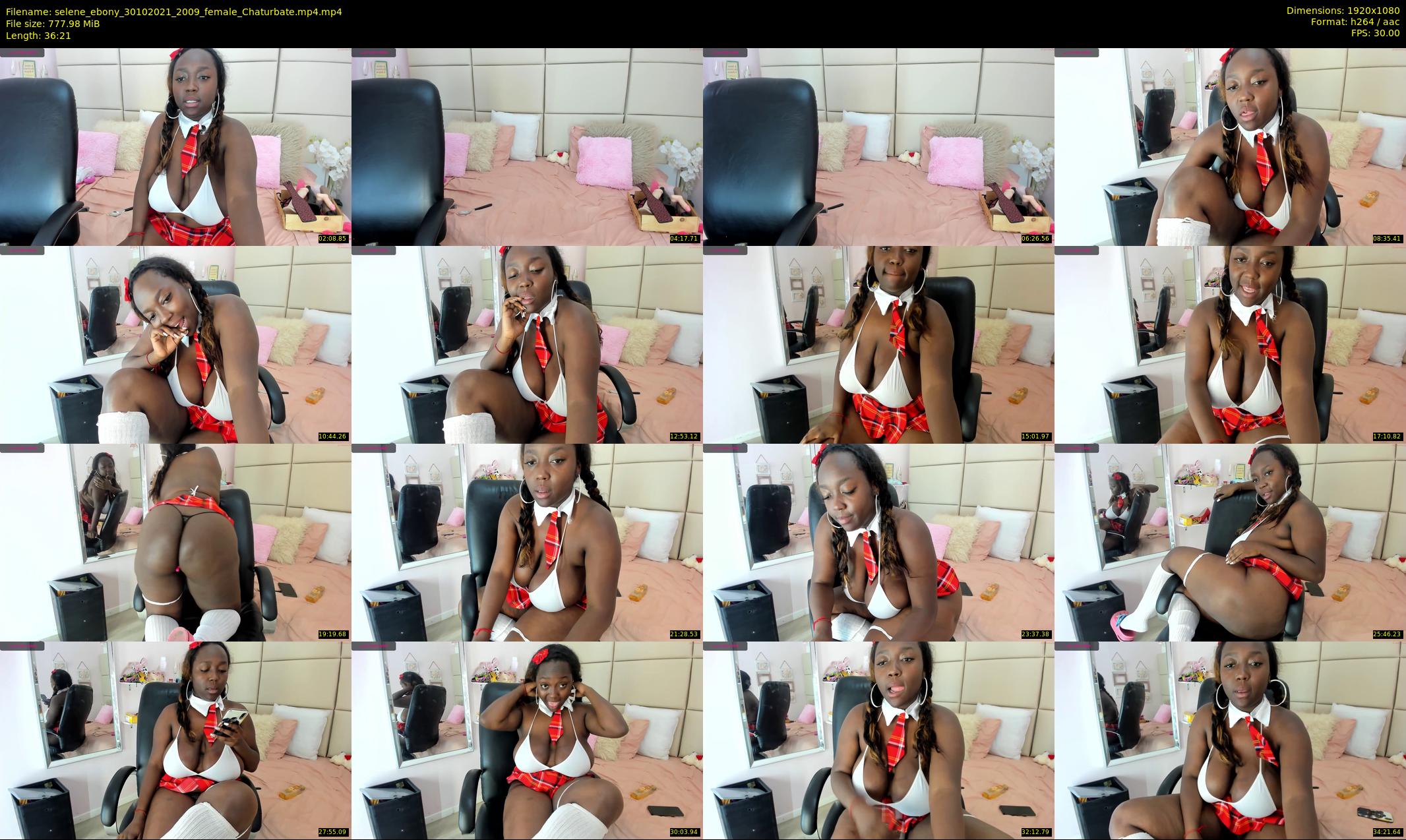 selene_ebony — 37 minute Chaturbate female cam show recording, 1080p, Oct 30, 2021