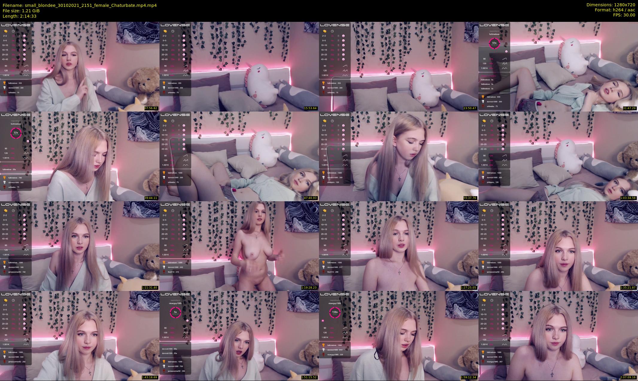 small_blondee — 135 minute Chaturbate female cam show recording, 720p, Oct 30, 2021