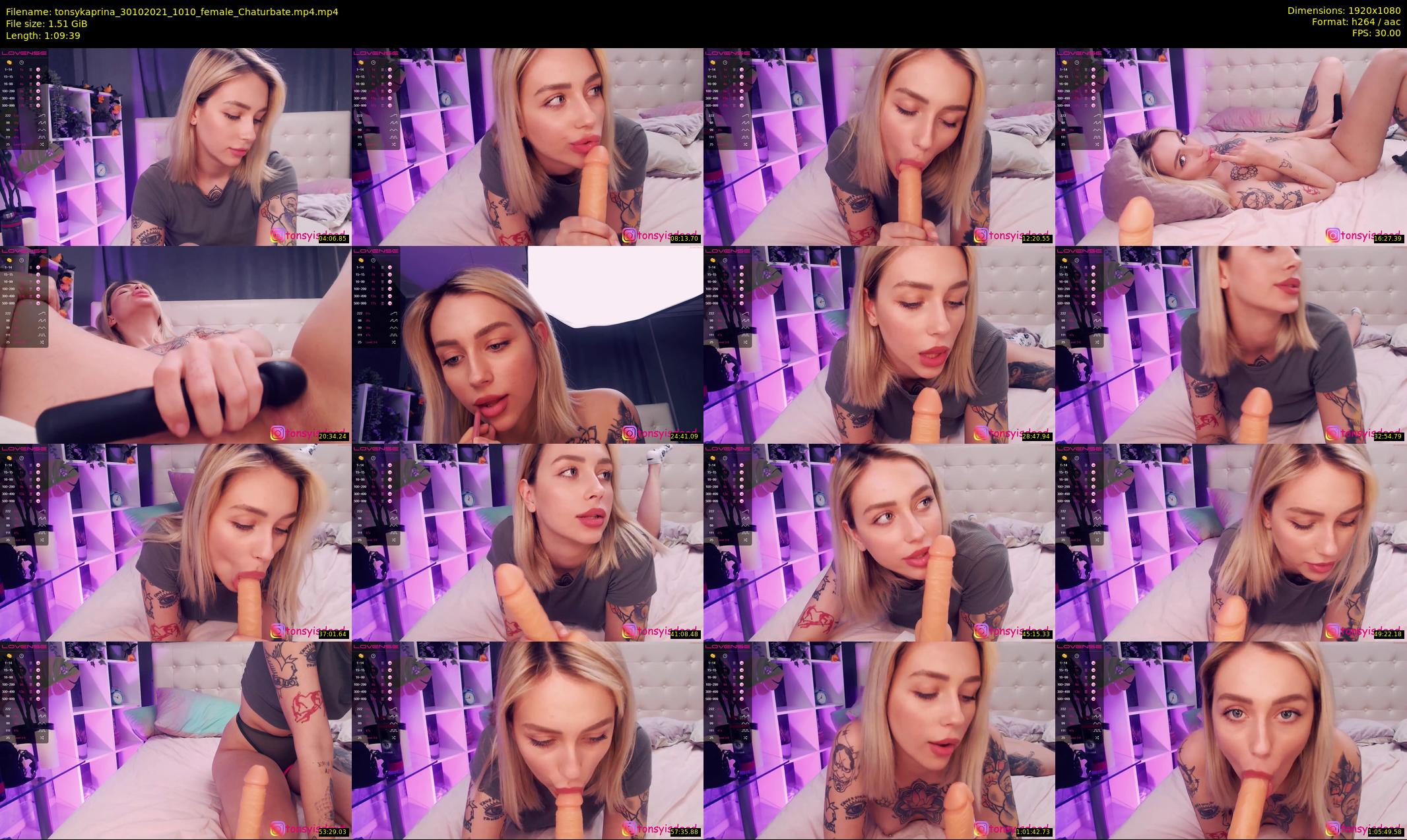 tonsykaprina — 70 minute Chaturbate couple cam show recording, 1080p, Oct 30, 2021
