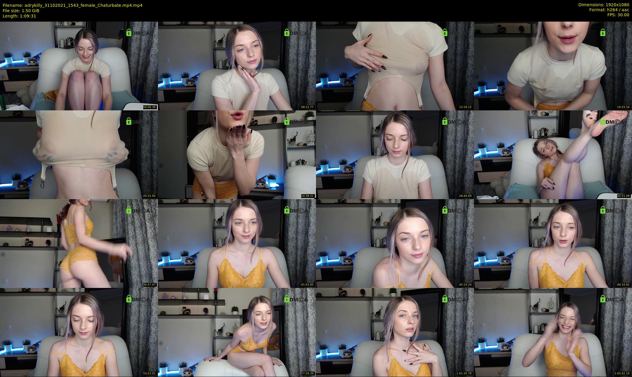 adrykilly — 70 minute Chaturbate female cam show recording, 1080p, Oct 31, 2021