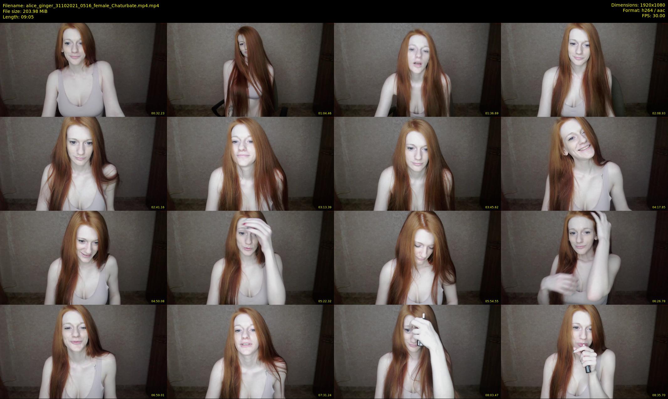 alice_ginger — 10 minute Chaturbate female cam show recording, 1080p, Oct 31, 2021