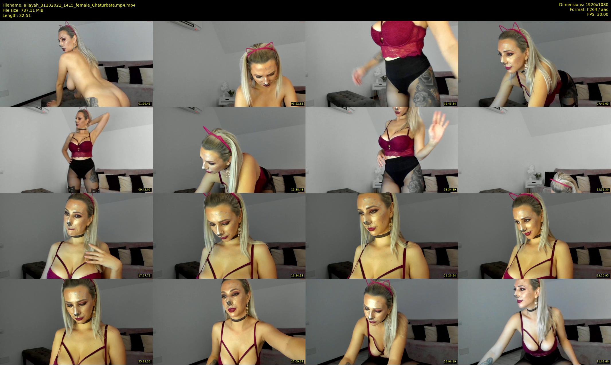 allayah — 33 minute Chaturbate female cam show recording, 1080p, Oct 31, 2021