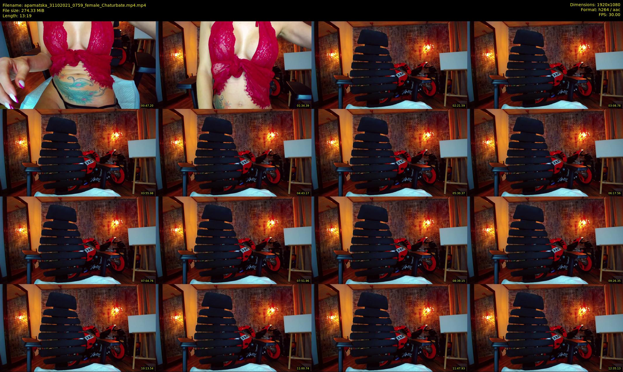 apamatska — 14 minute Chaturbate female cam show recording, 1080p, Oct 31, 2021