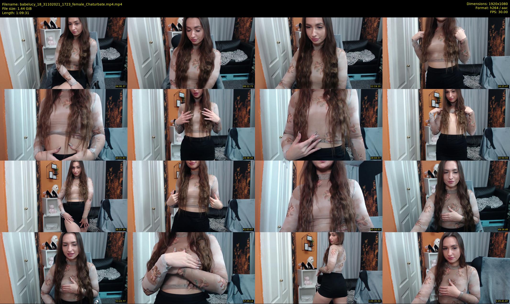 babelucy_18 — 70 minute Chaturbate female cam show recording, 1080p, Oct 31, 2021