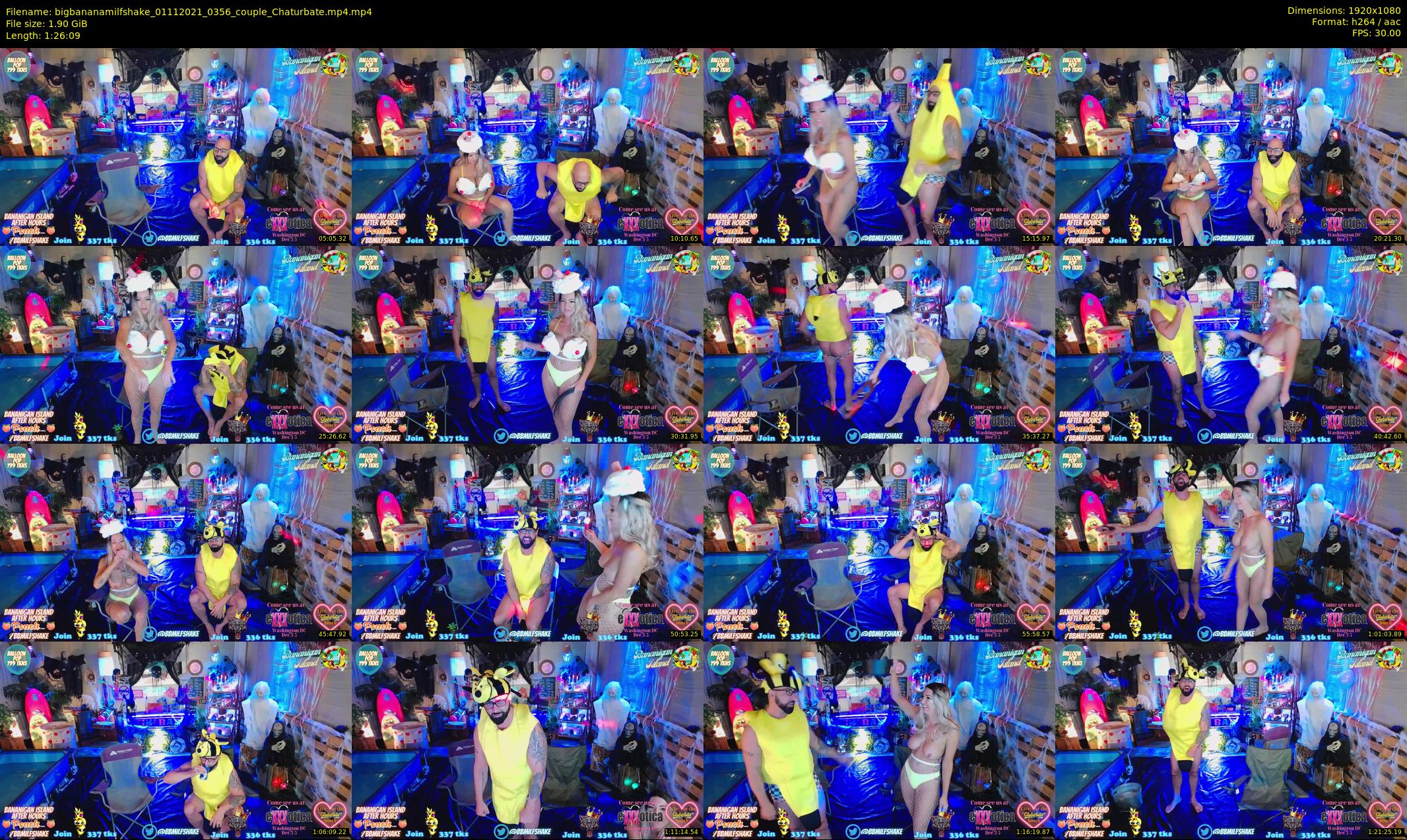 bigbananamilfshake — 87 minute Chaturbate couple cam show recording, 1080p, Nov 1, 2021
