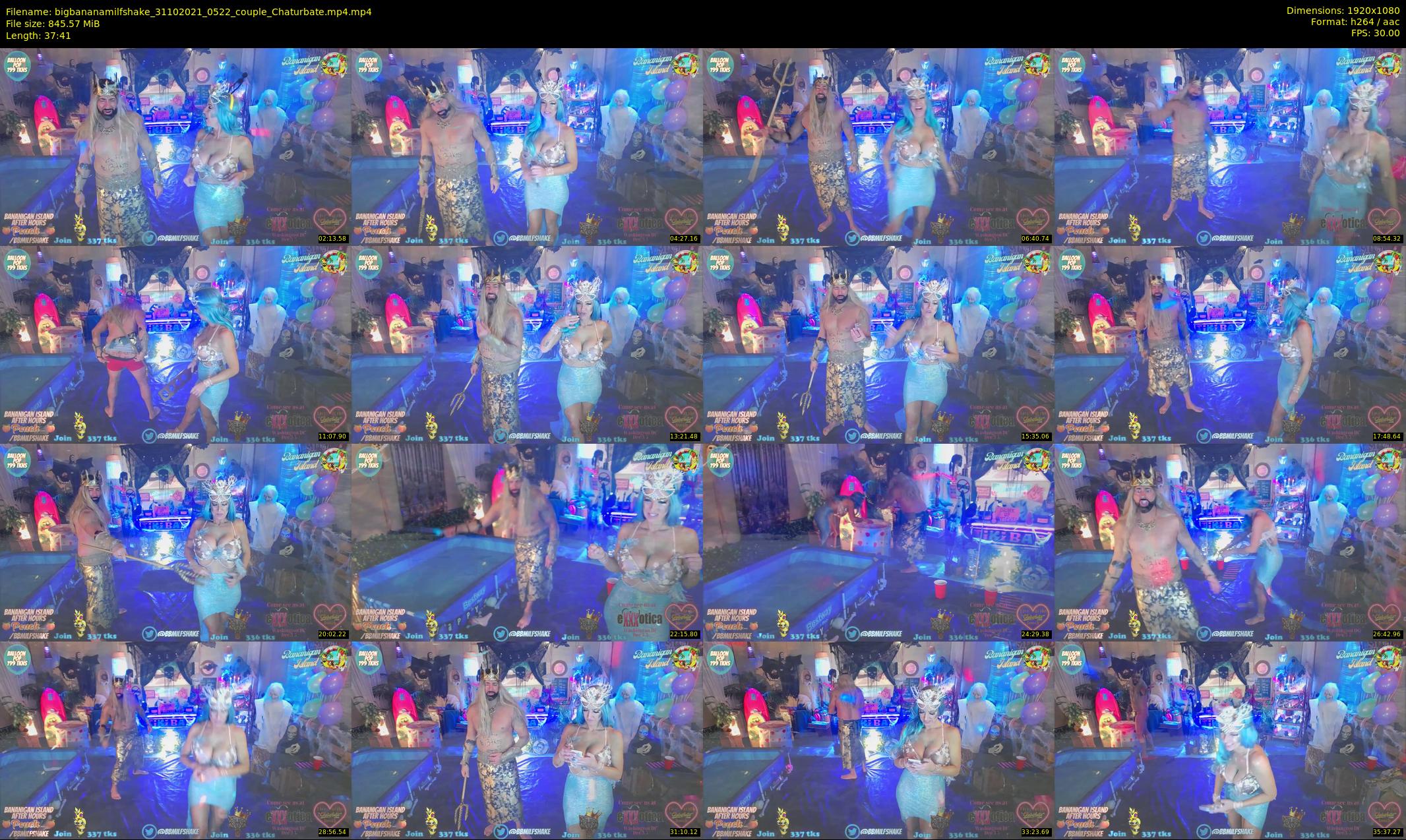 bigbananamilfshake — 38 minute Chaturbate couple cam show recording, 1080p, Oct 31, 2021