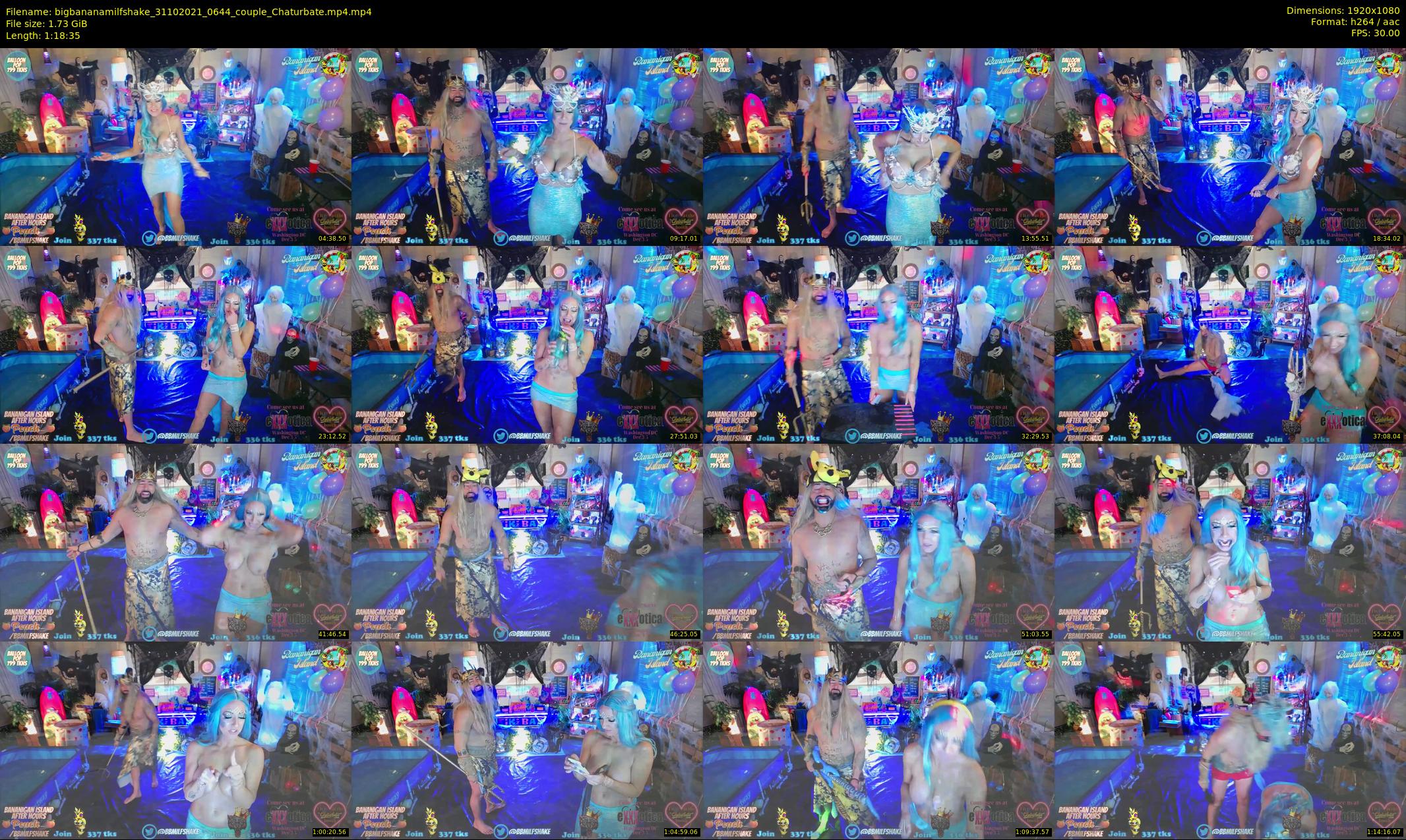 bigbananamilfshake — 79 minute Chaturbate couple cam show recording, 1080p, Oct 31, 2021