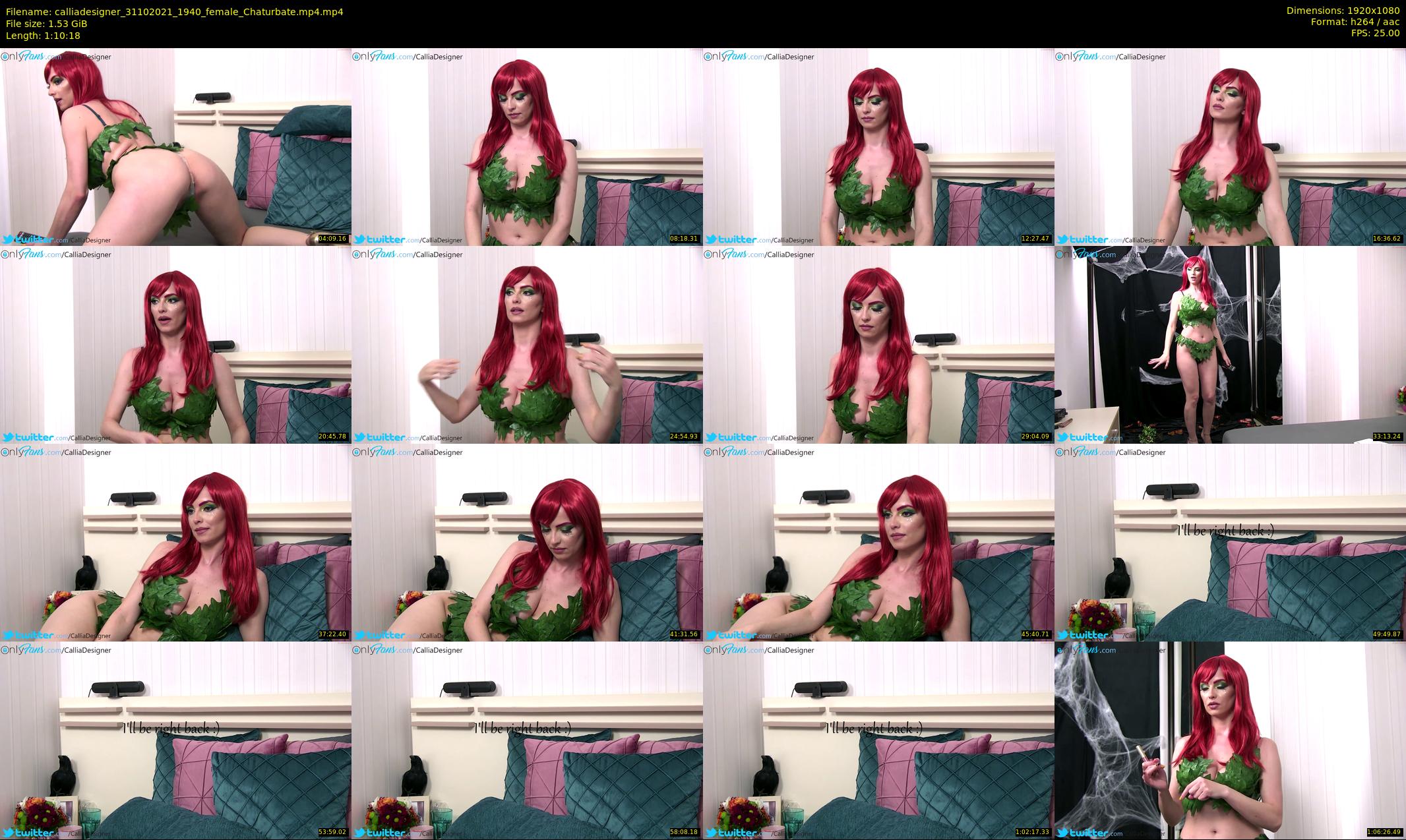 calliadesigner — 71 minute Chaturbate female cam show recording, 1080p, Oct 31, 2021