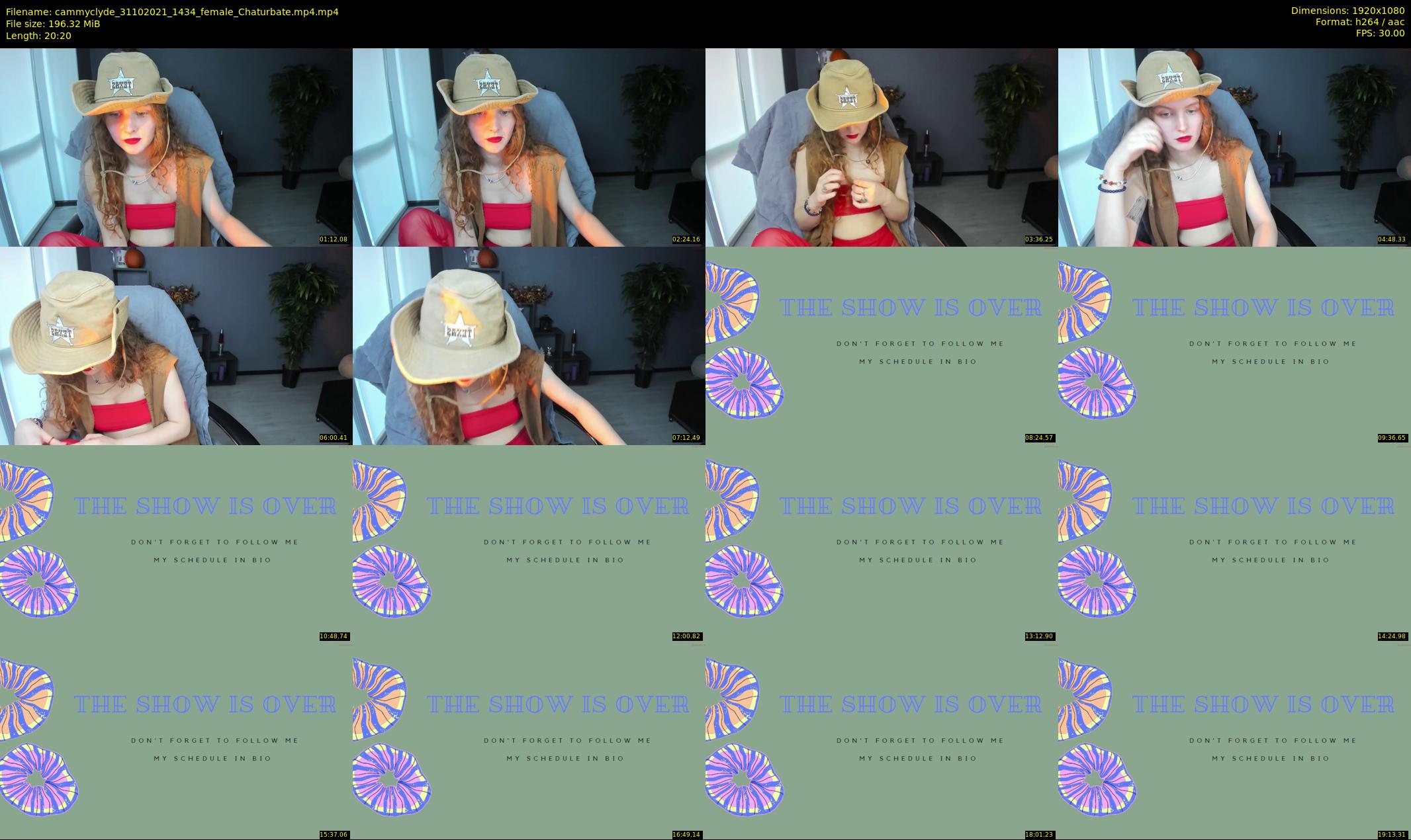 cammyclyde — 21 minute Chaturbate female cam show recording, 1080p, Oct 31, 2021