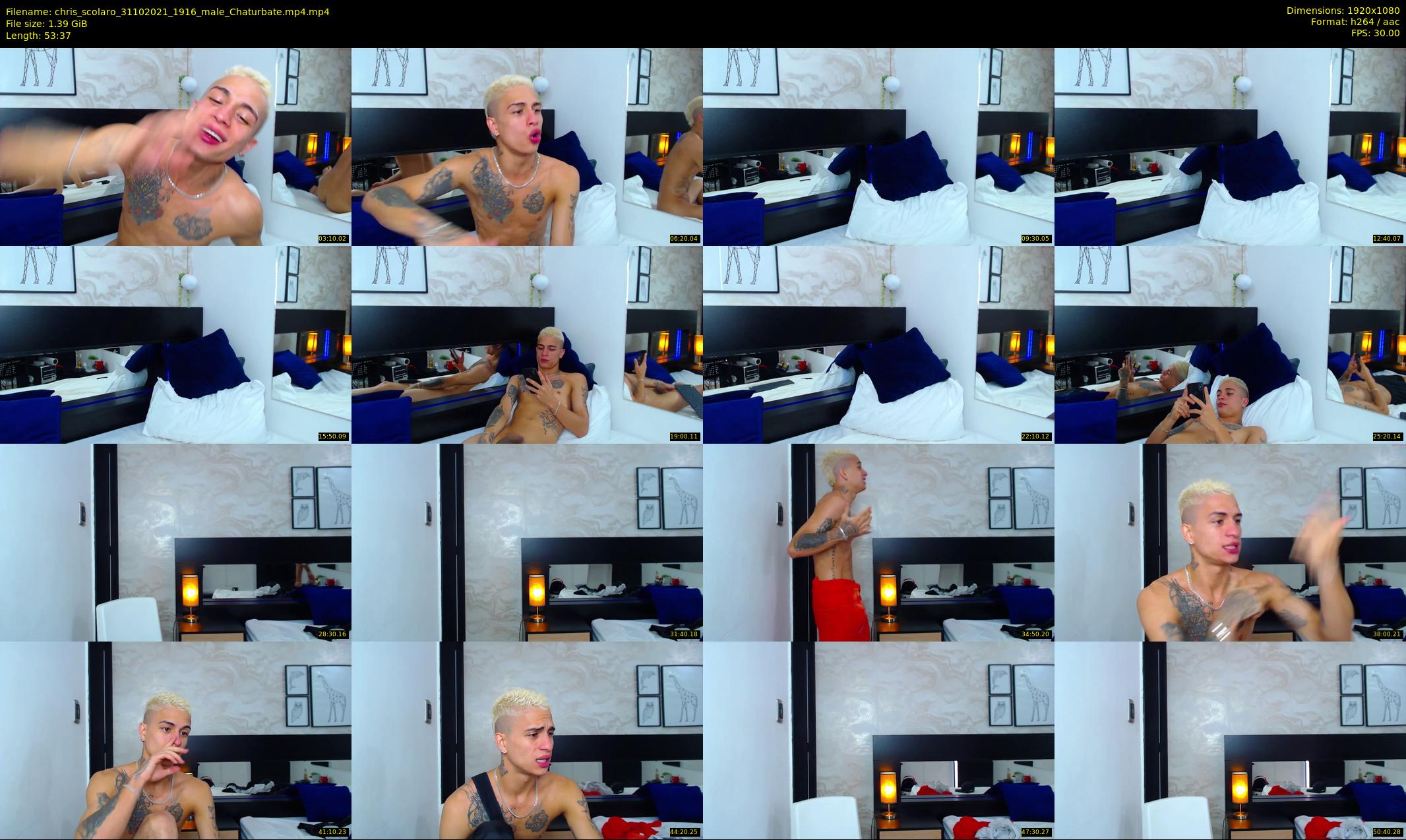 chris_scolaro — 54 minute Chaturbate male cam show recording, 1080p, Oct 31, 2021