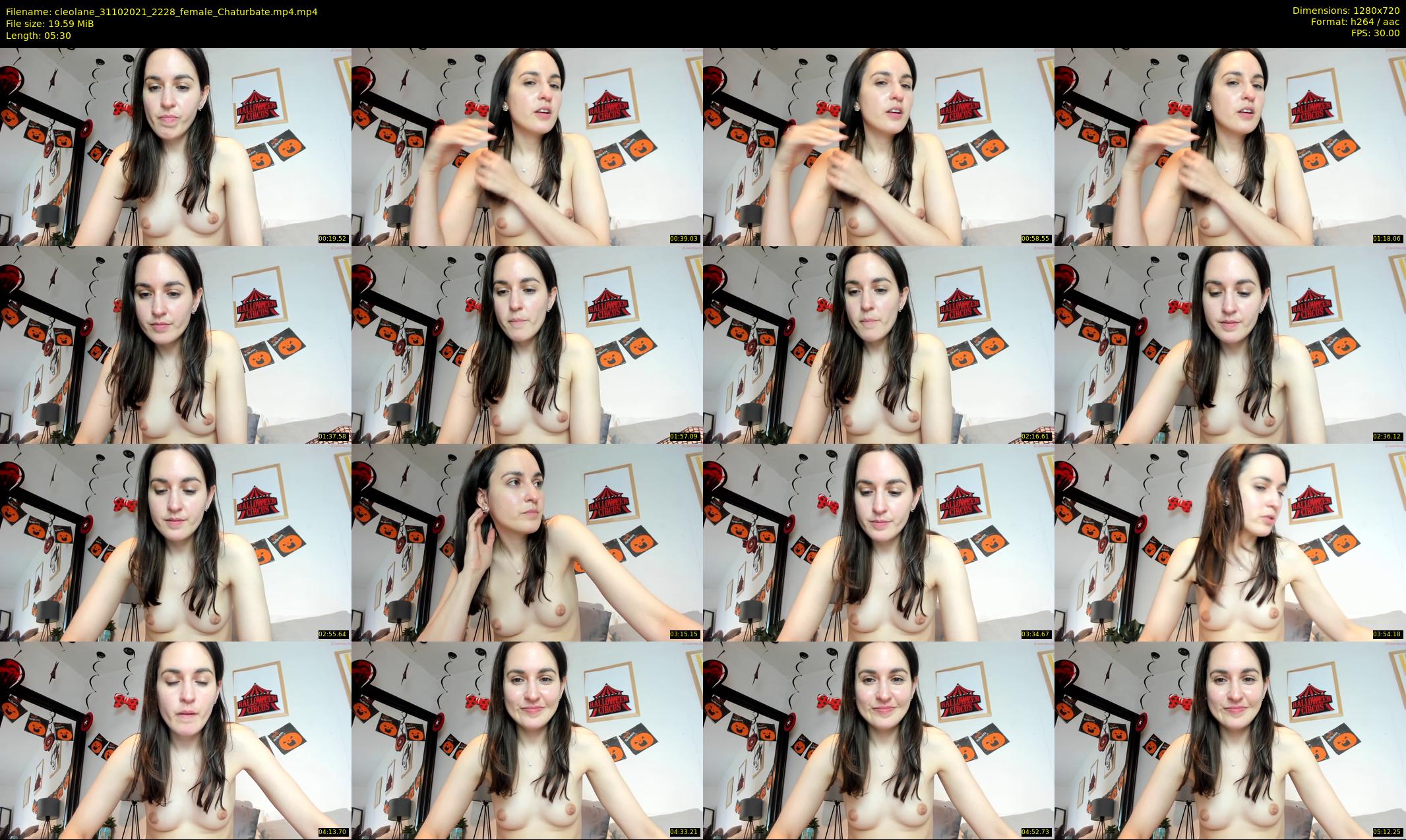 cleolane — 6 minute Chaturbate female cam show recording, 720p, Oct 31, 2021