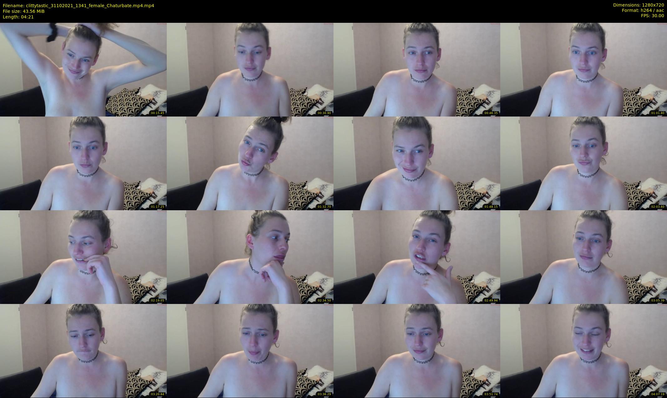 clittytastic — 5 minute Chaturbate female cam show recording, 720p, Oct 31, 2021