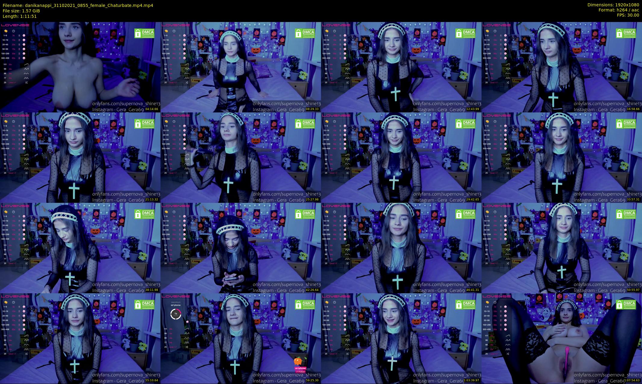 danikanappi — 72 minute Chaturbate female cam show recording, 1080p, Oct 31, 2021