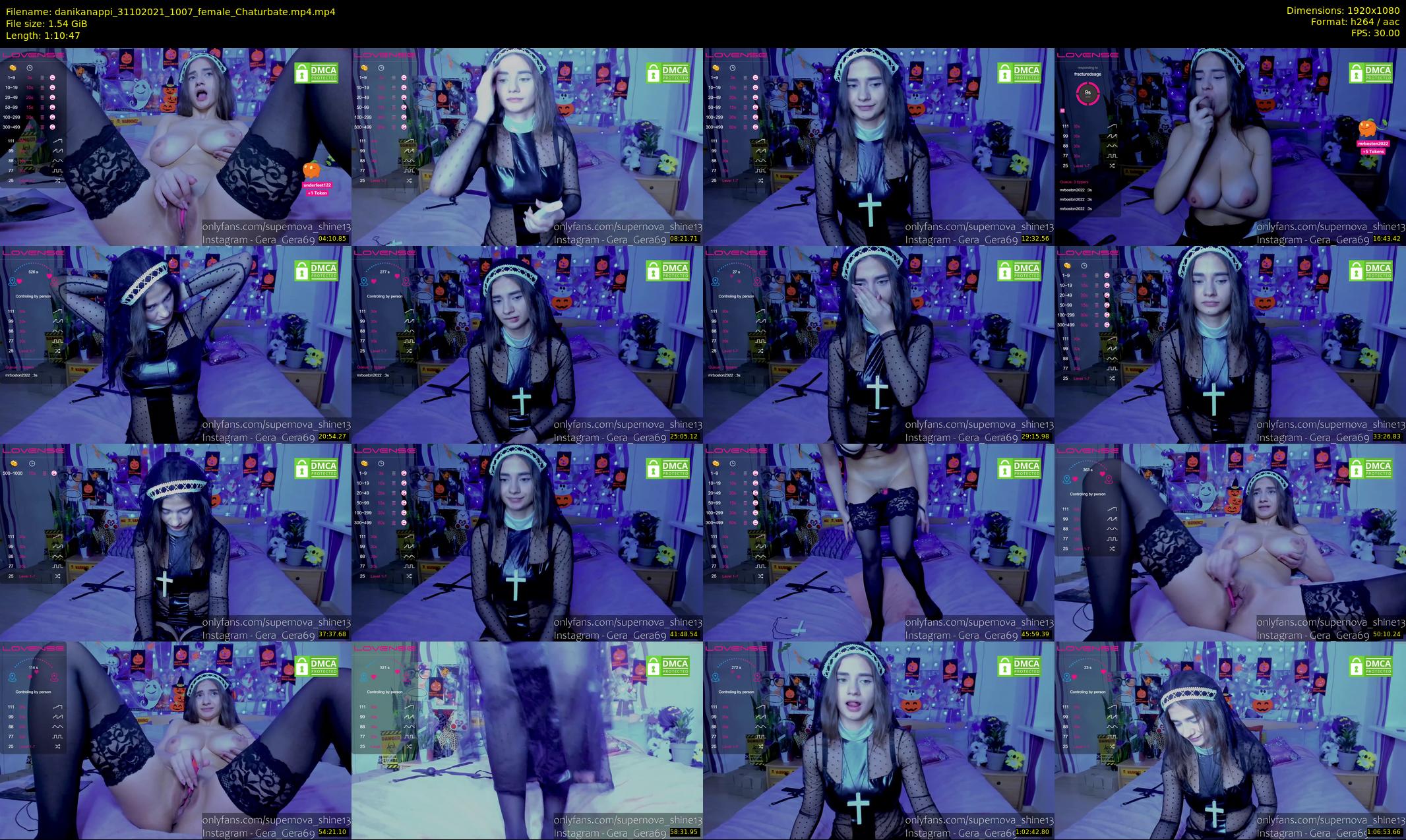 danikanappi — 71 minute Chaturbate female cam show recording, 1080p, Oct 31, 2021