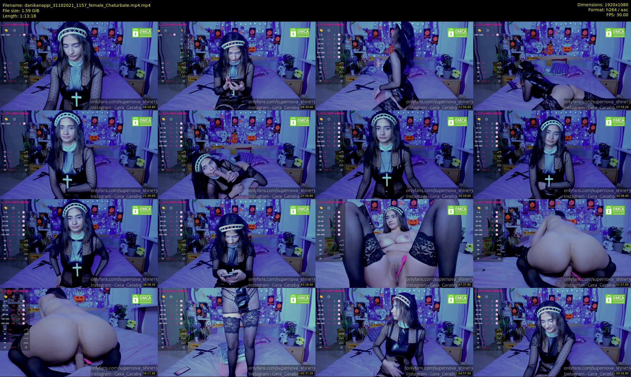 danikanappi — 74 minute Chaturbate female cam show recording, 1080p, Oct 31, 2021