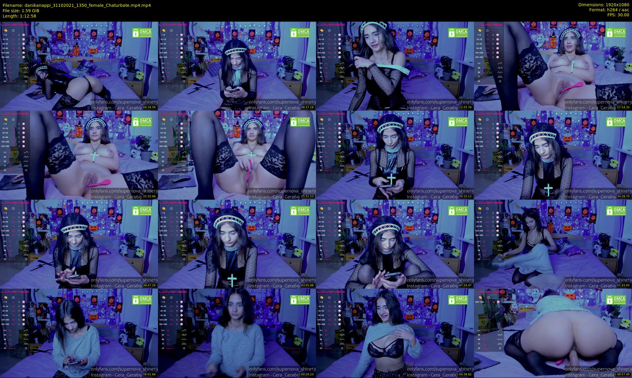 danikanappi — 73 minute Chaturbate female cam show recording, 1080p, Oct 31, 2021