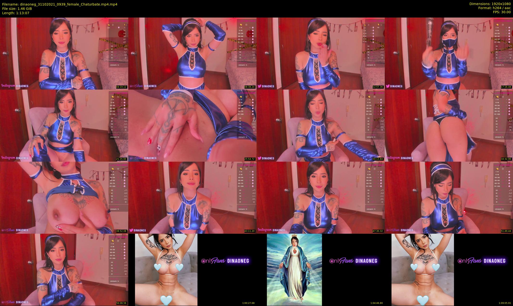 dinaoneg — 74 minute Chaturbate female cam show recording, 1080p, Oct 31, 2021