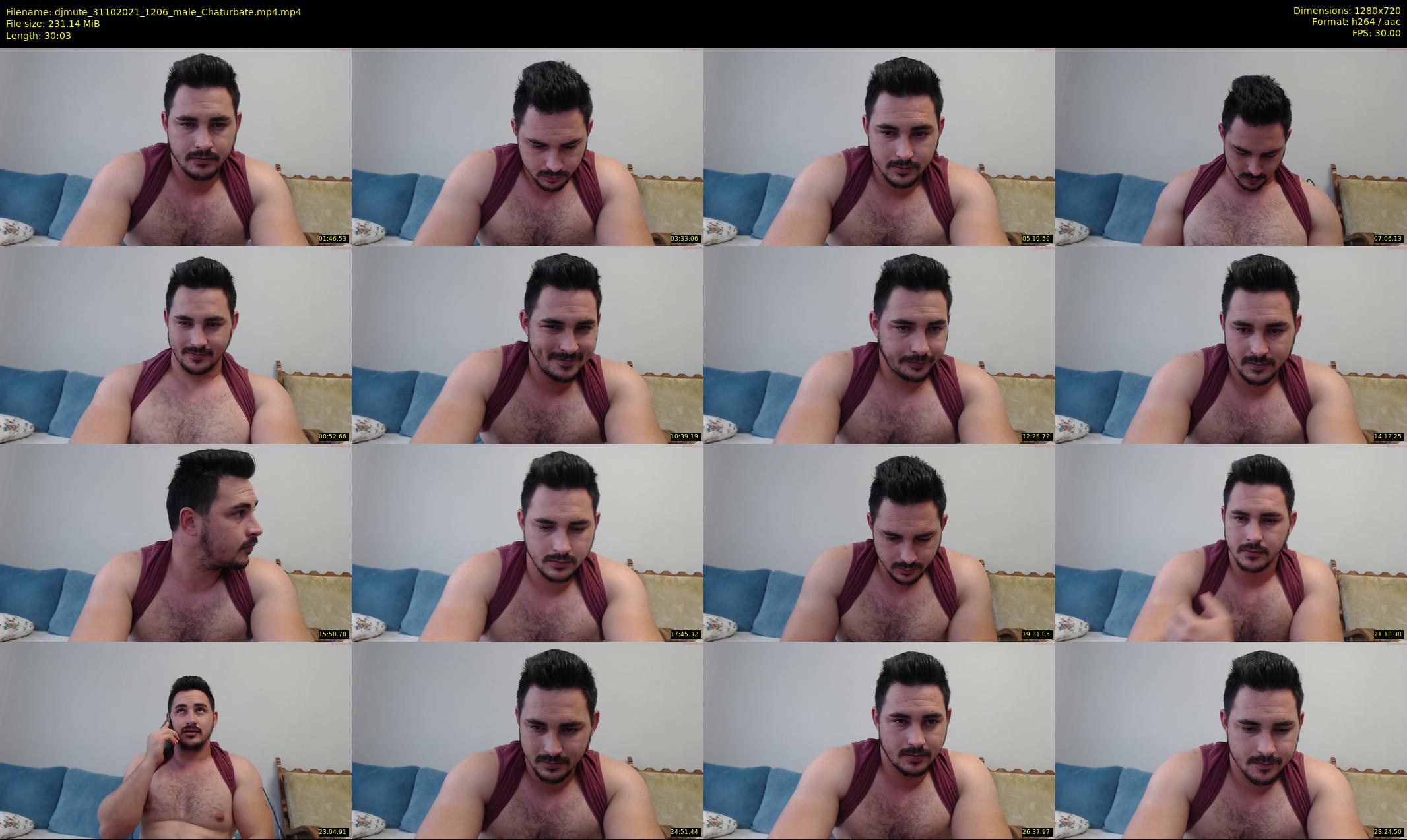 djmute — 31 minute Chaturbate male cam show recording, 720p, Oct 31, 2021