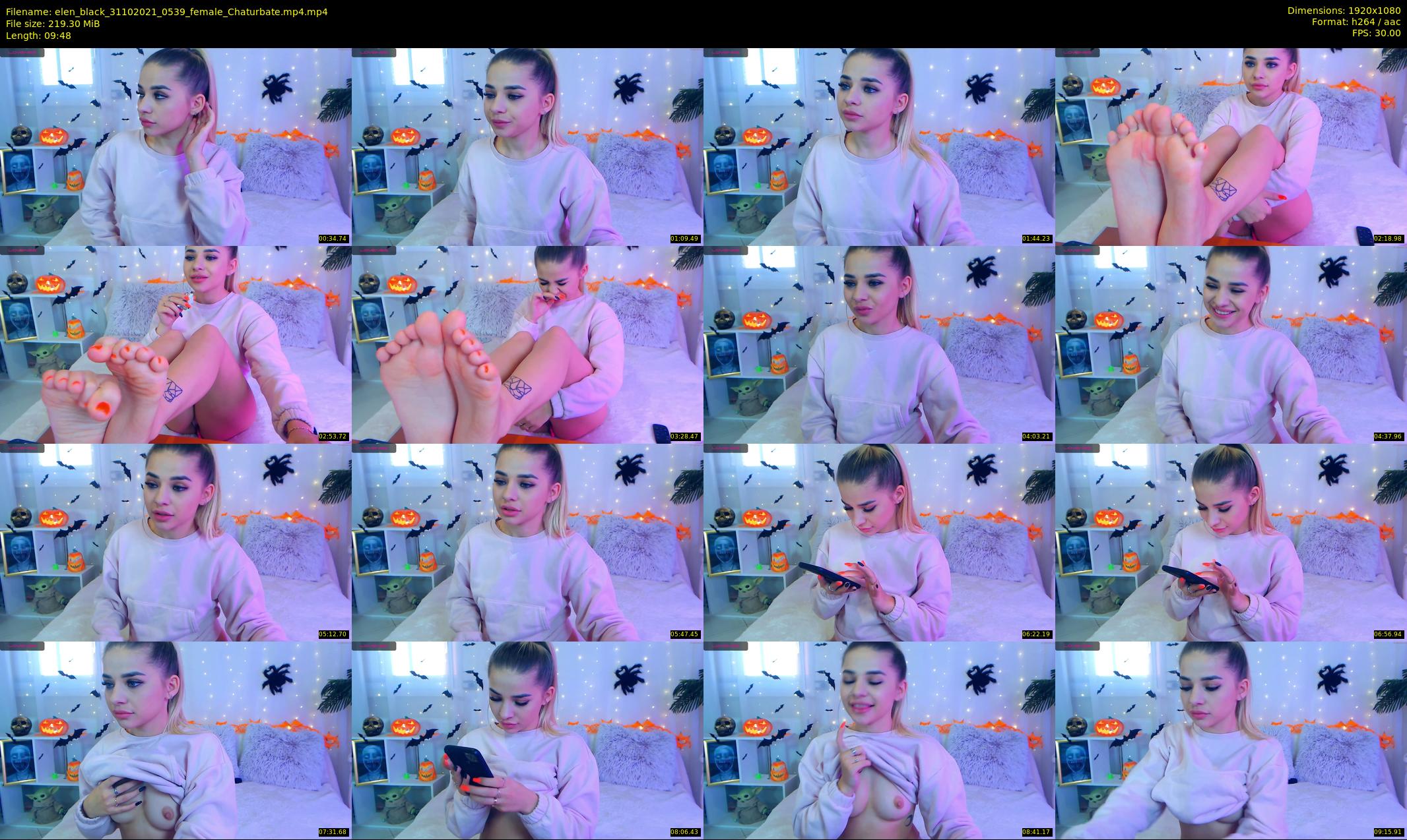 elen_black — 10 minute Chaturbate female cam show recording, 1080p, Oct 31, 2021