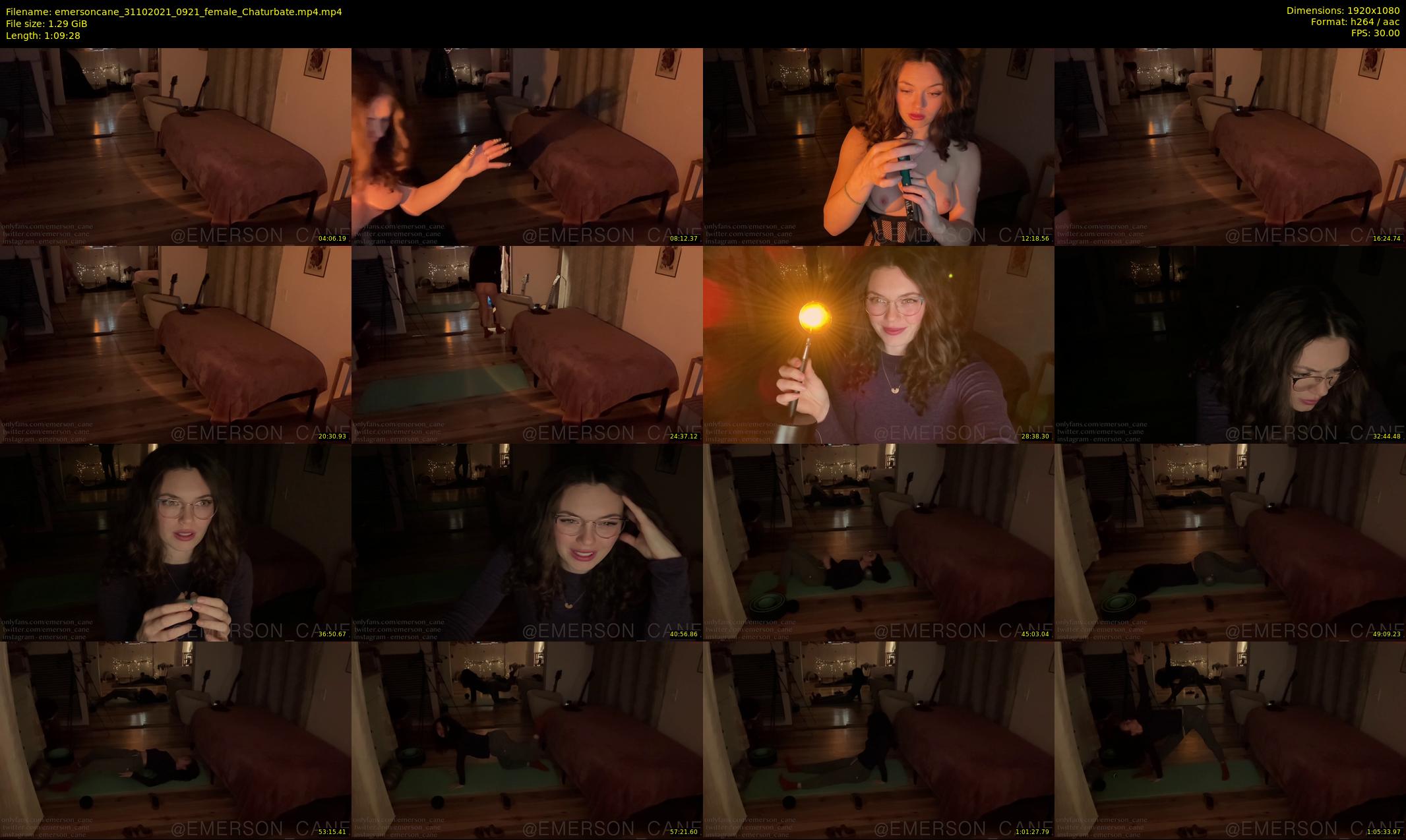 emersoncane — 70 minute Chaturbate female cam show recording, 1080p, Oct 31, 2021