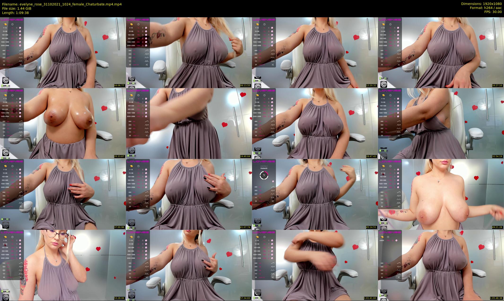 evelyne_rose — 70 minute Chaturbate female cam show recording, 1080p, Oct 31, 2021