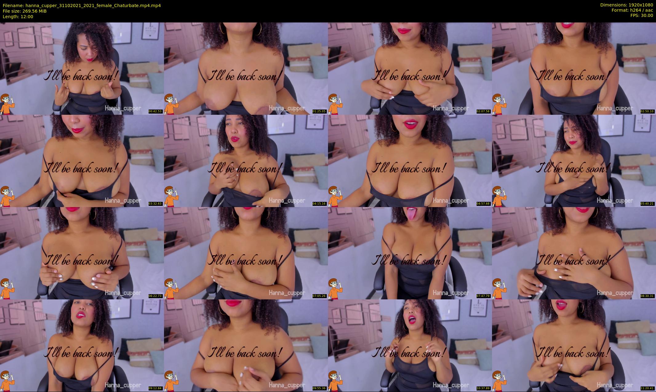 hanna_cupper — 12 minute Chaturbate female cam show recording, 1080p, Oct 31, 2021