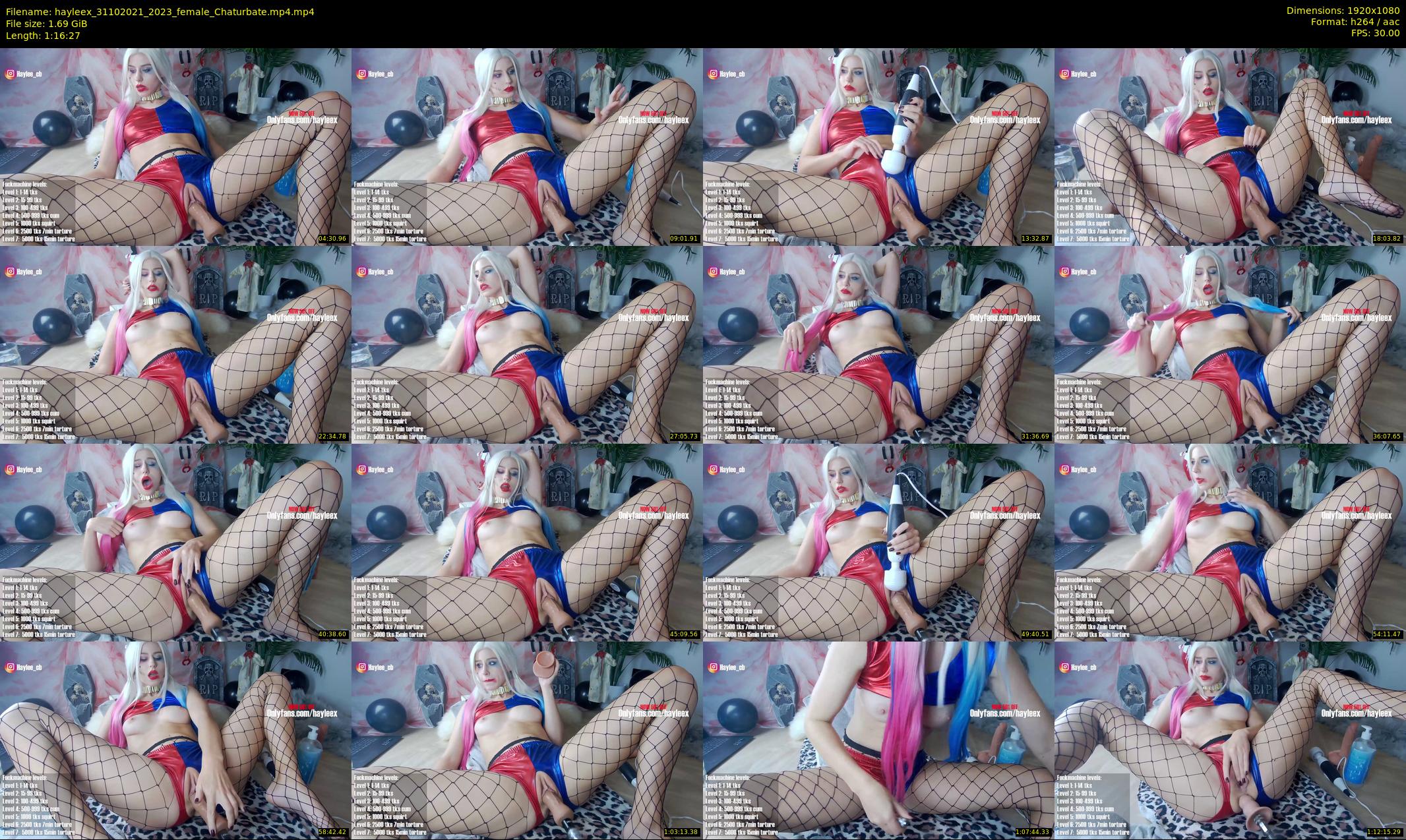 hayleex — 77 minute Chaturbate female cam show recording, 1080p, Oct 31, 2021