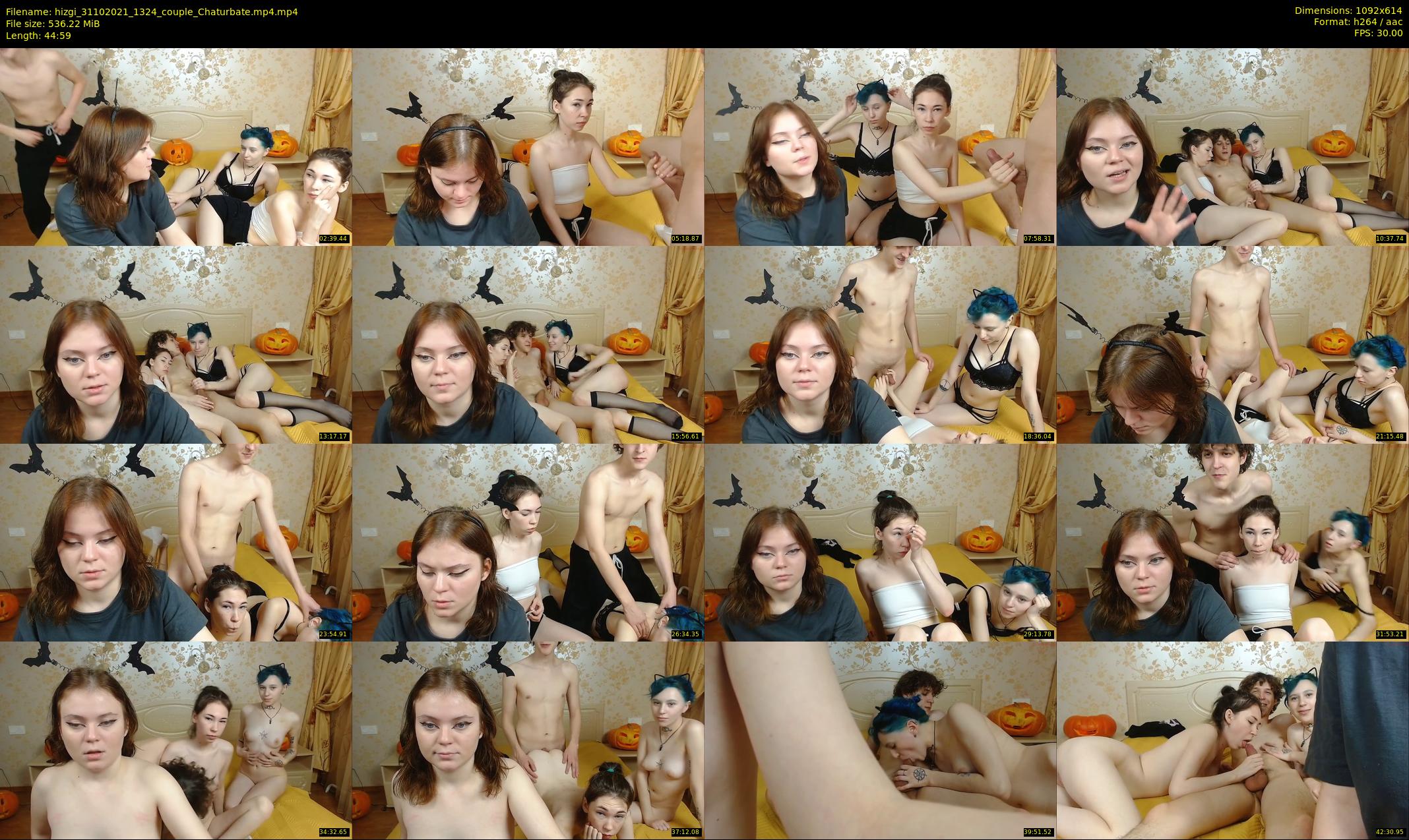 hizgi — 45 minute Chaturbate couple cam show recording, 480p, Oct 31, 2021