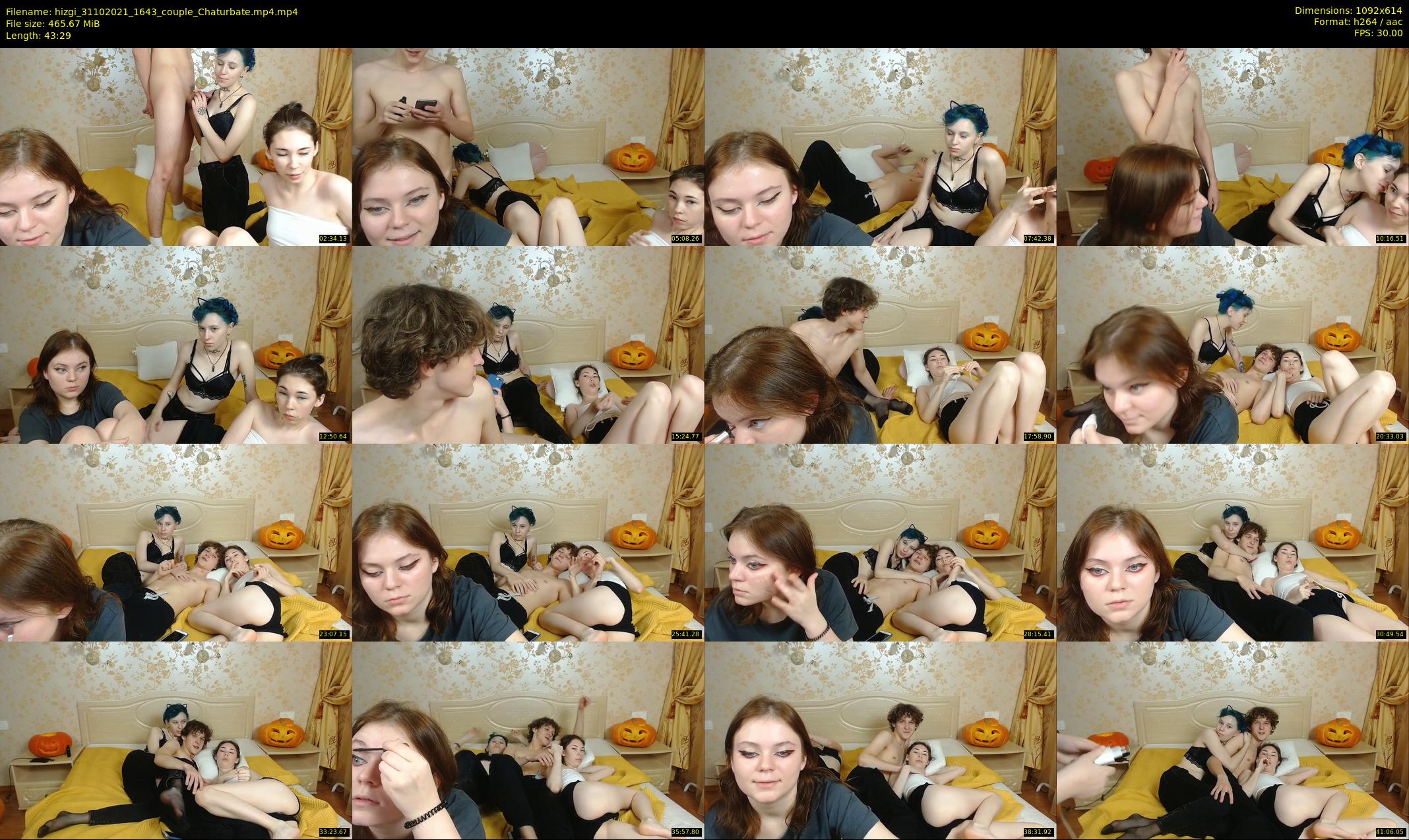 hizgi — 44 minute Chaturbate couple cam show recording, 480p, Oct 31, 2021
