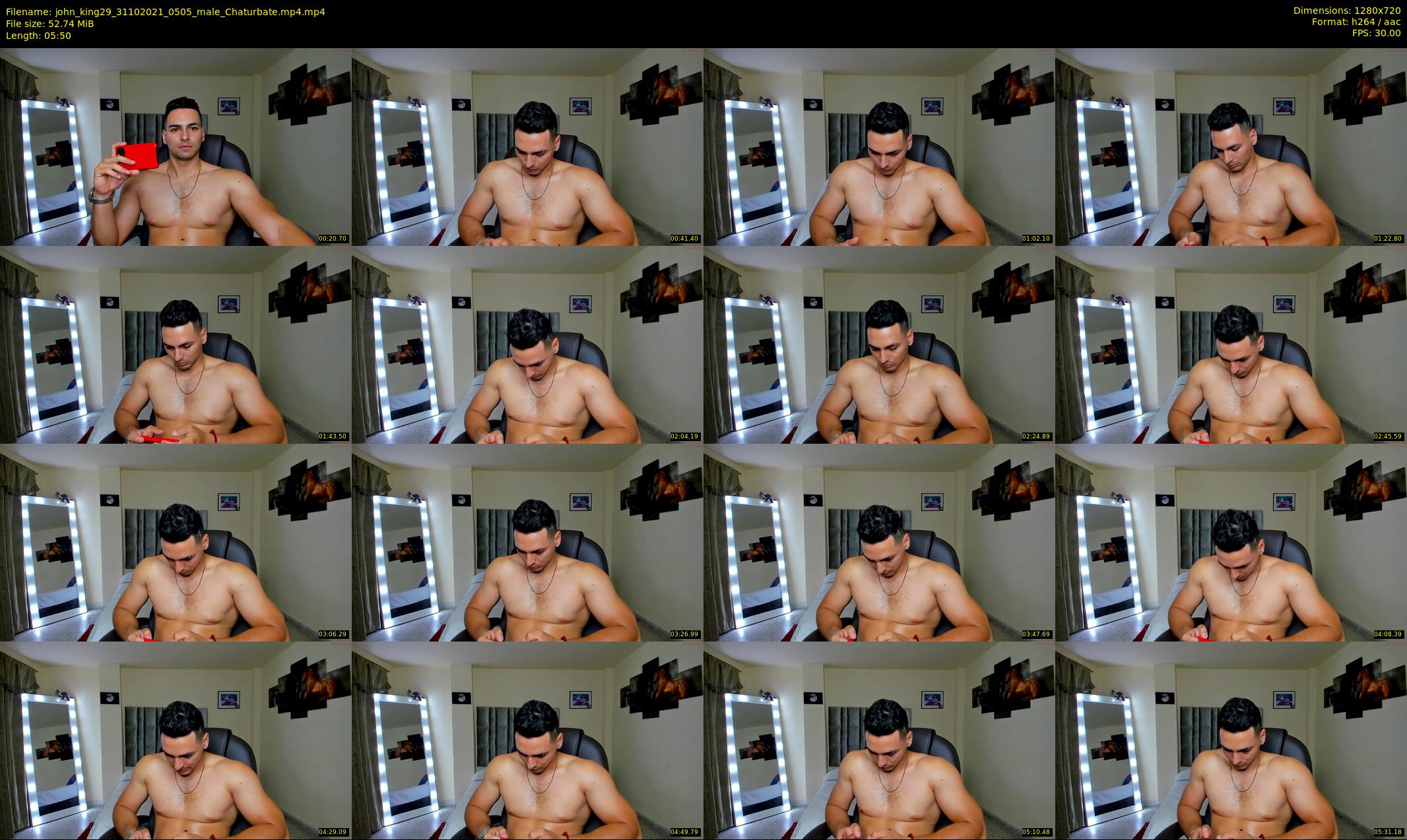 john_king29 — 6 minute Chaturbate male cam show recording, 720p, Oct 31, 2021