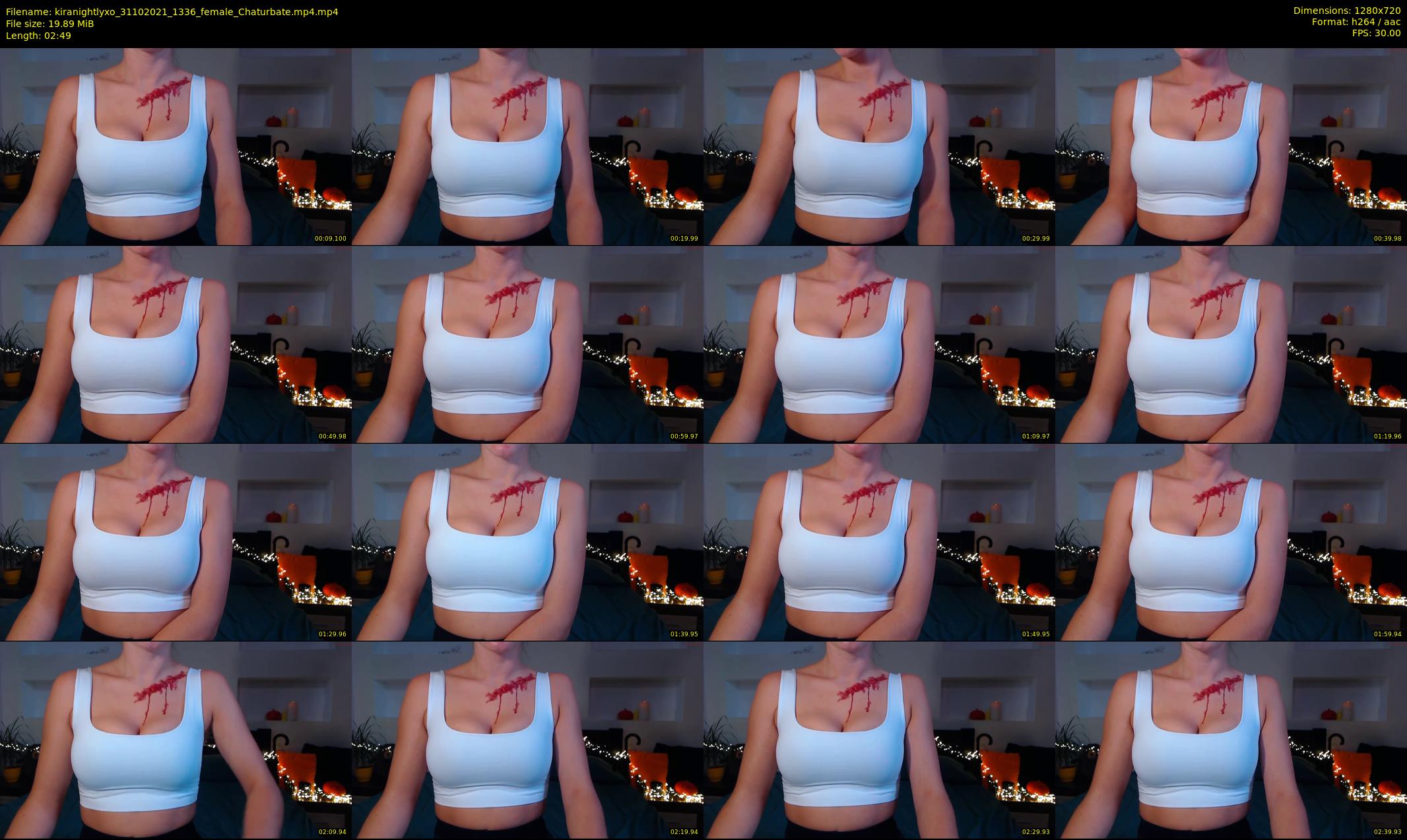 kiranightlyxo — 3 minute Chaturbate female cam show recording, 720p, Oct 31, 2021