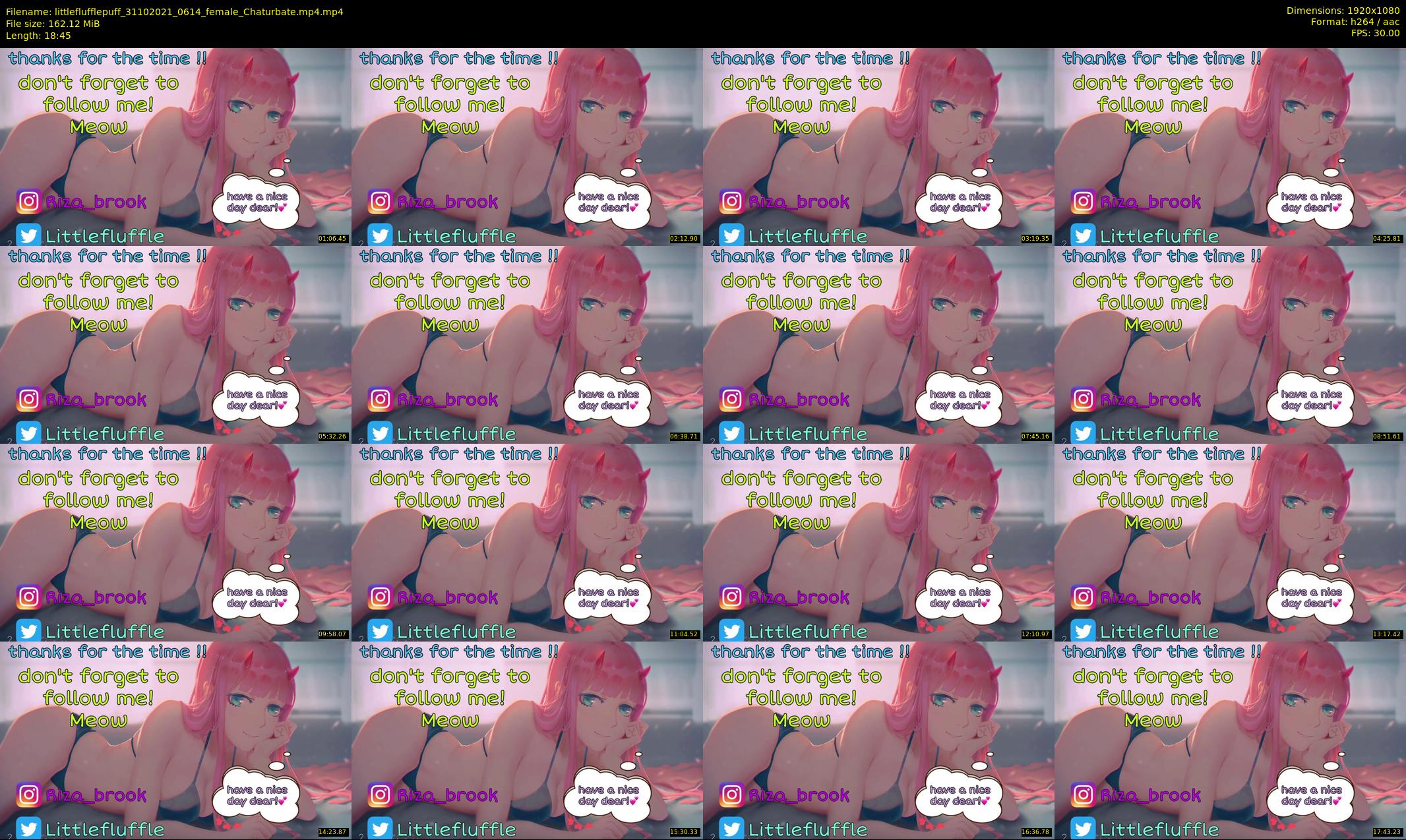 littleflufflepuff — 19 minute Chaturbate female cam show recording, 1080p, Oct 31, 2021