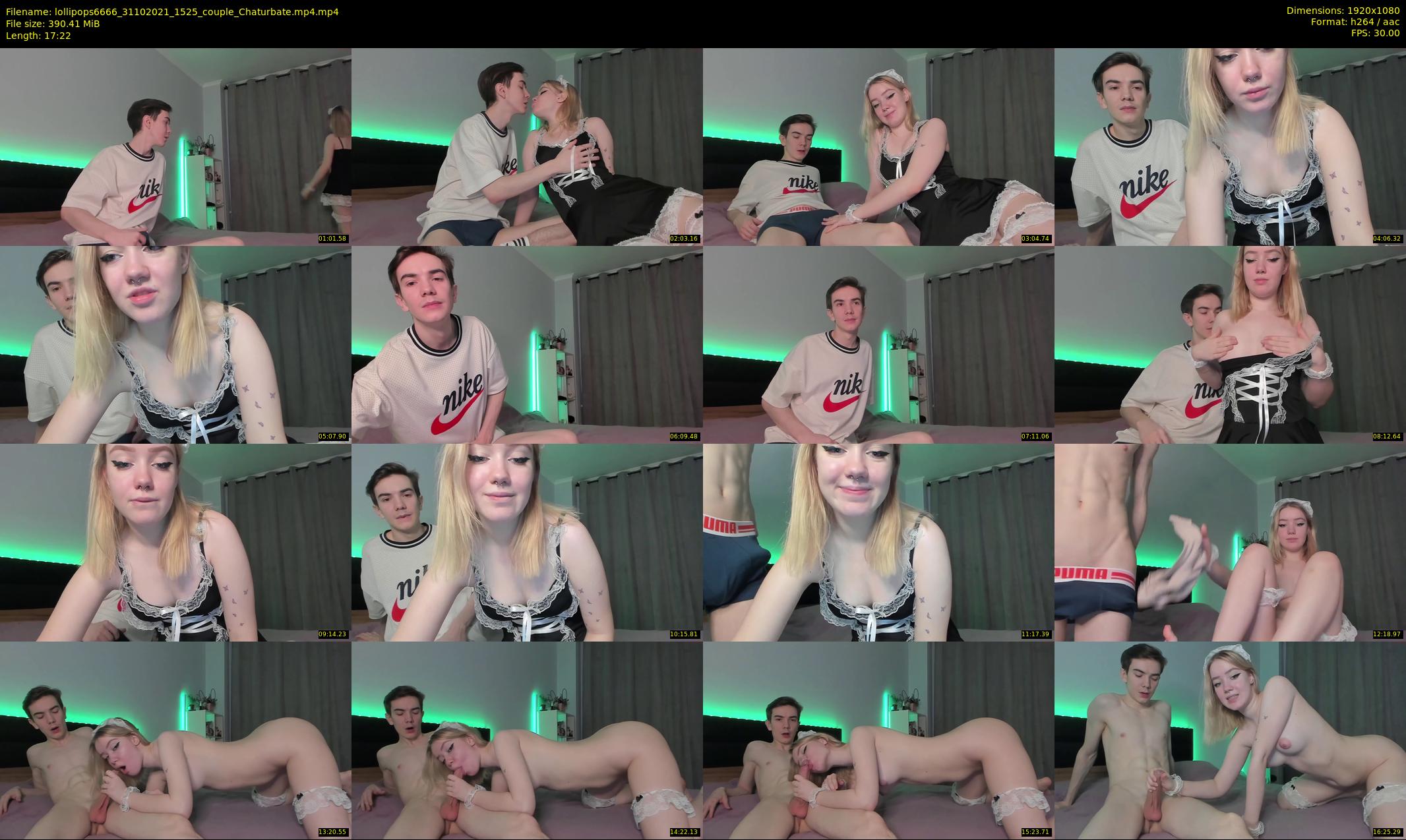 lollipops6666 — 18 minute Chaturbate couple cam show recording, 1080p, Oct 31, 2021