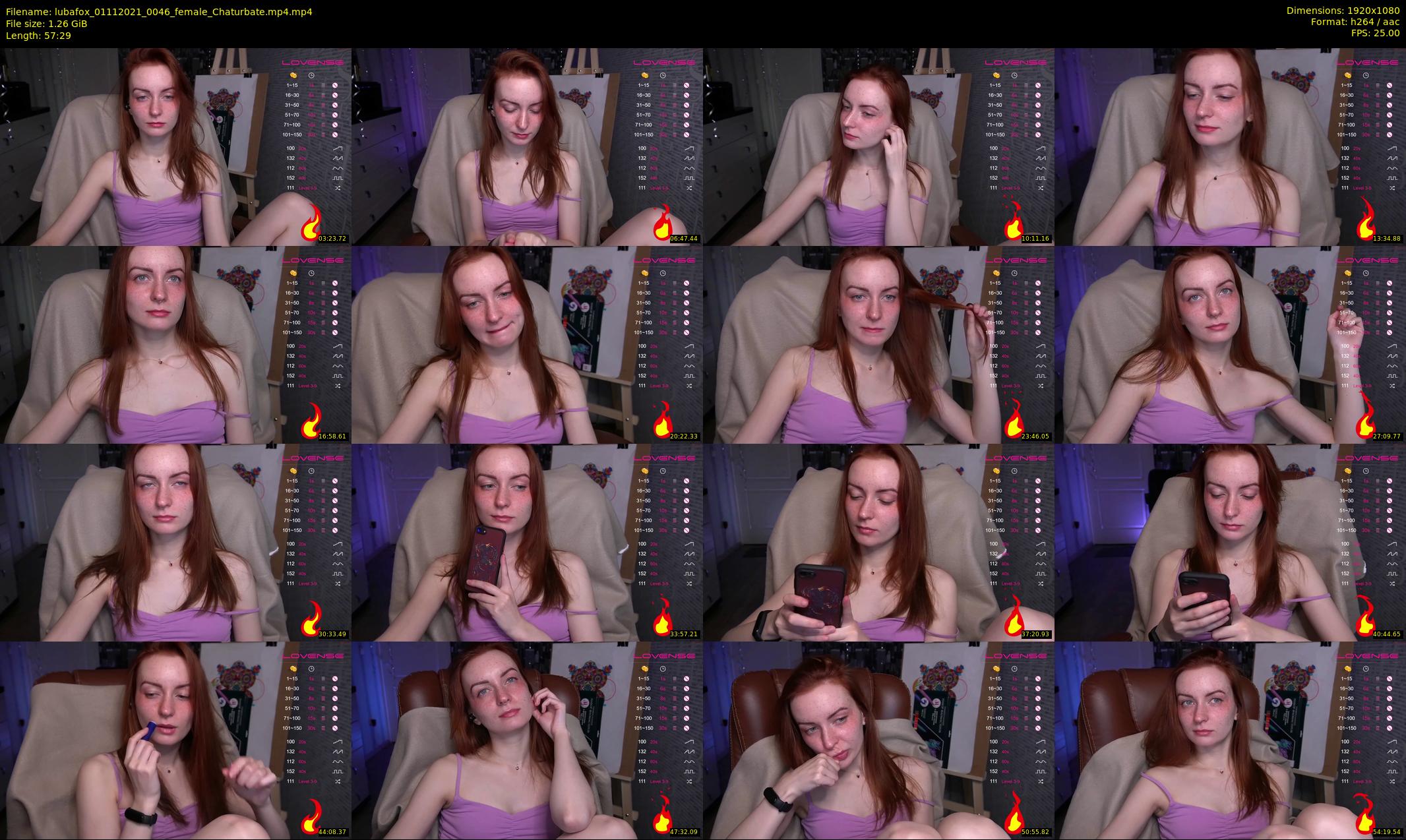 lubafox — 58 minute Chaturbate female cam show recording, 1080p, Nov 1, 2021