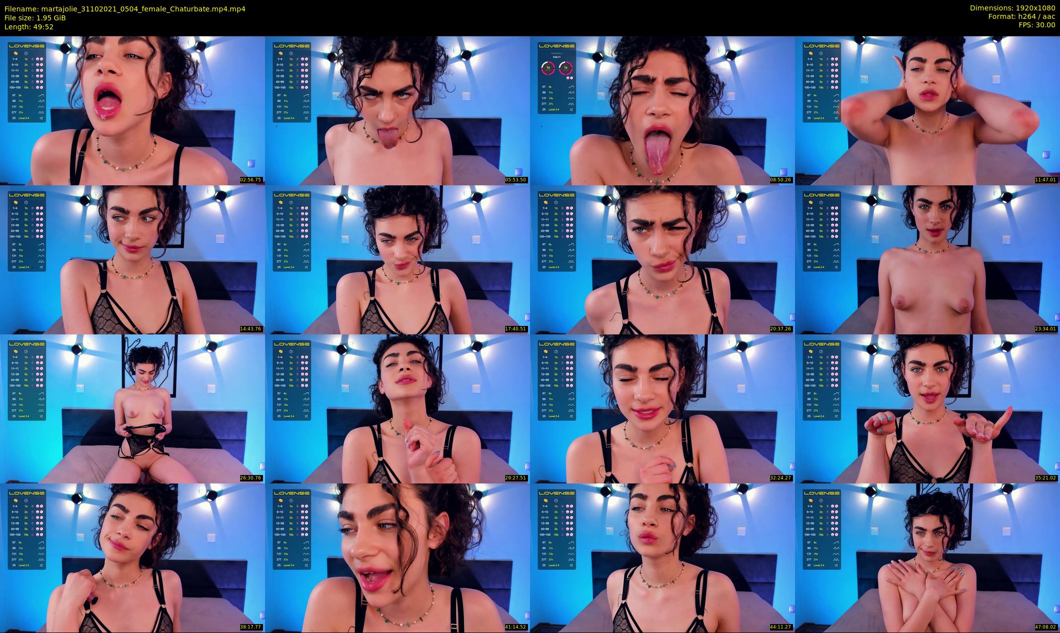 martajolie — 50 minute Chaturbate female cam show recording, 1080p, Oct 31, 2021