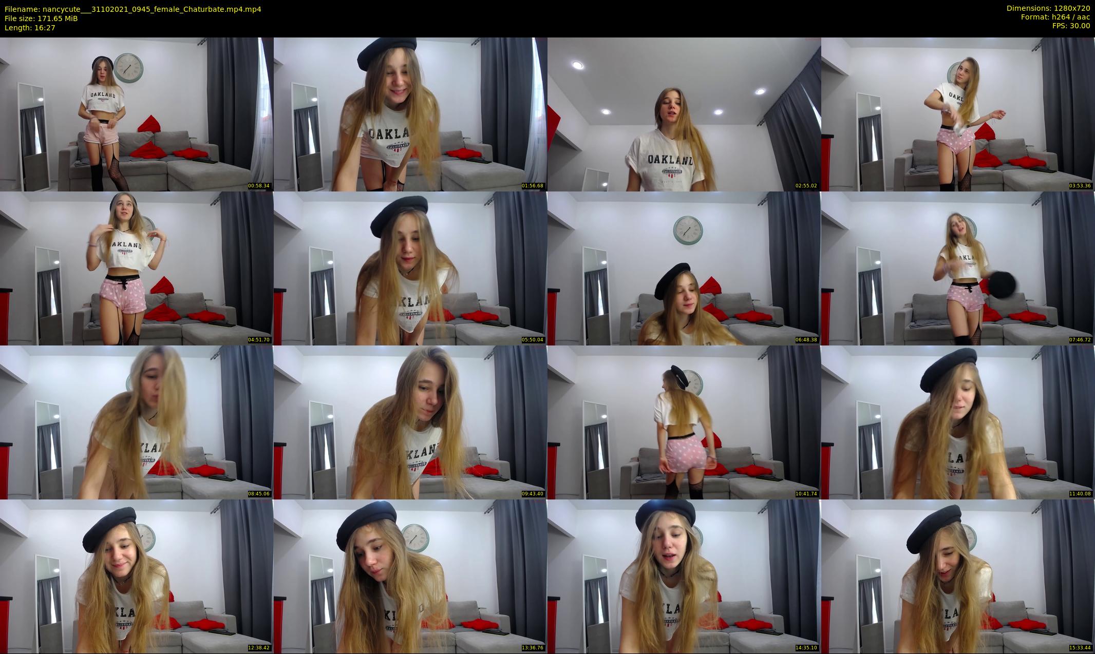 nancycute__ — 17 minute Chaturbate female cam show recording, 720p, Oct 31, 2021