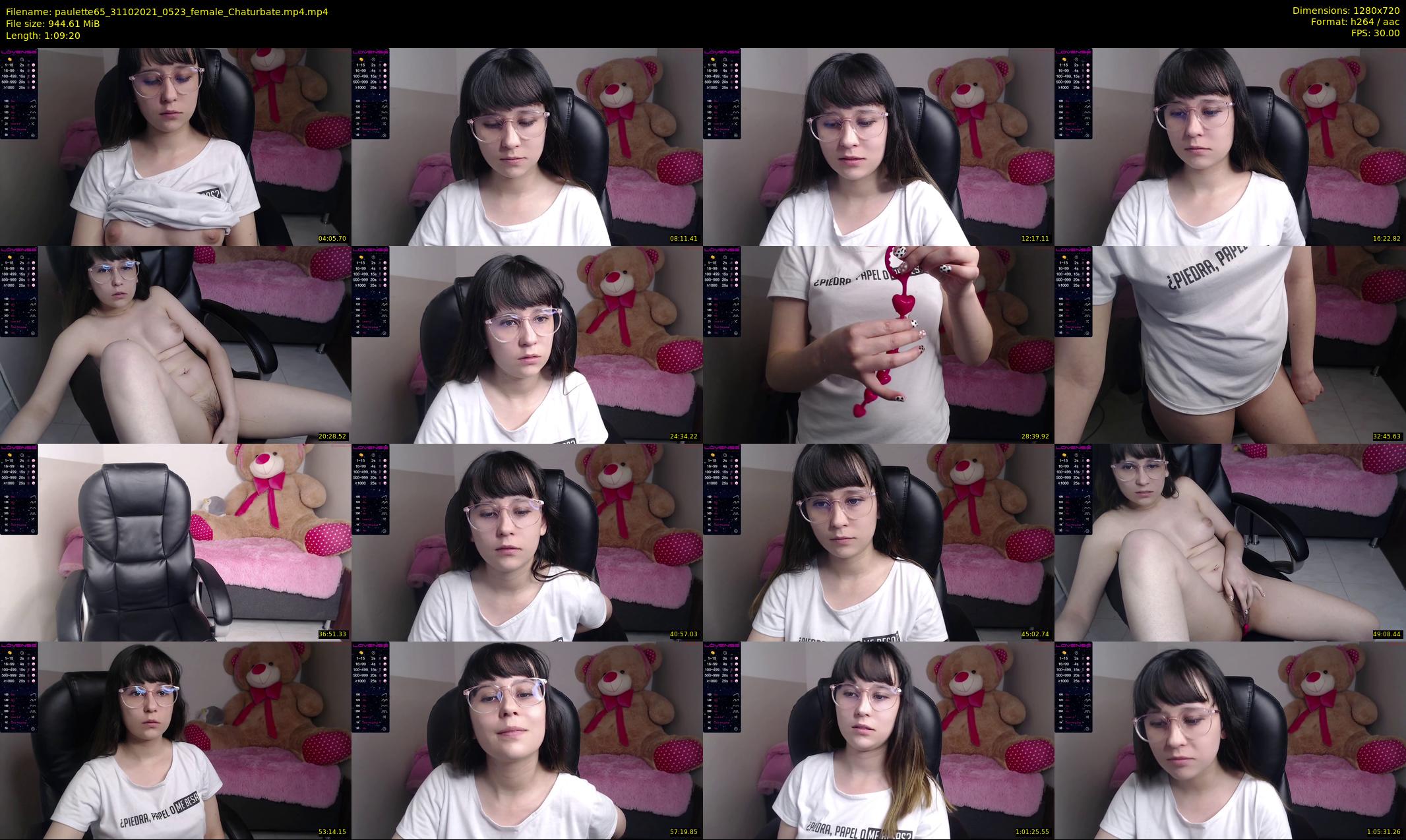 paulette65 — 70 minute Chaturbate female cam show recording, 720p, Oct 31, 2021