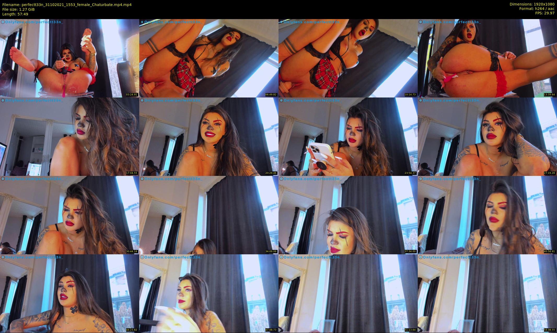 perfectt33n — 58 minute Chaturbate female cam show recording, 1080p, Oct 31, 2021