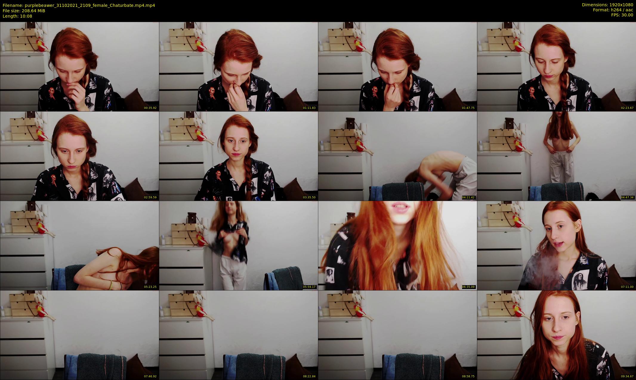 purplebeawer — 11 minute Chaturbate female cam show recording, 1080p, Oct 31, 2021