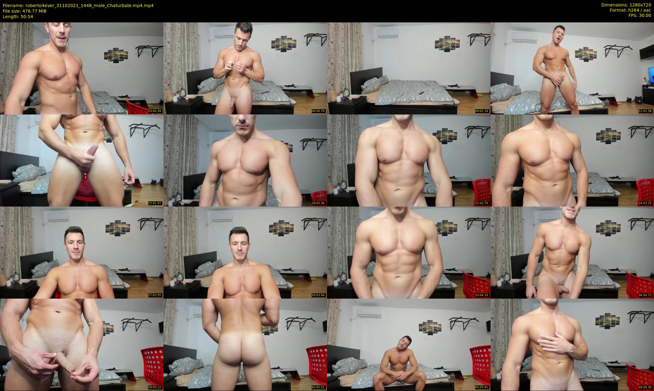 roberto4ever — 51 minute Chaturbate male cam show recording, 720p, Oct 31, 2021