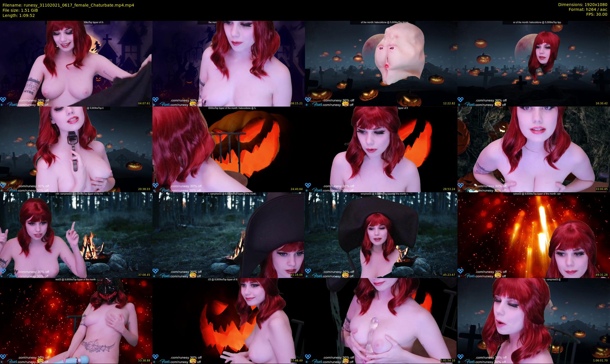 runesy — 70 minute Chaturbate female cam show recording, 1080p, Oct 31, 2021