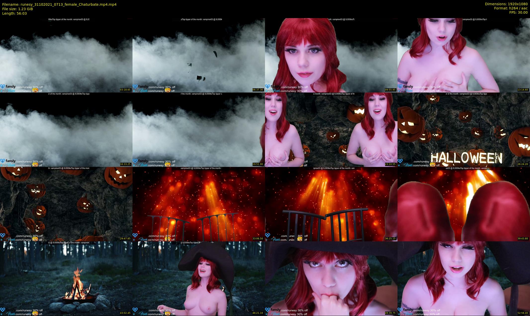 runesy — 57 minute Chaturbate female cam show recording, 1080p, Oct 31, 2021