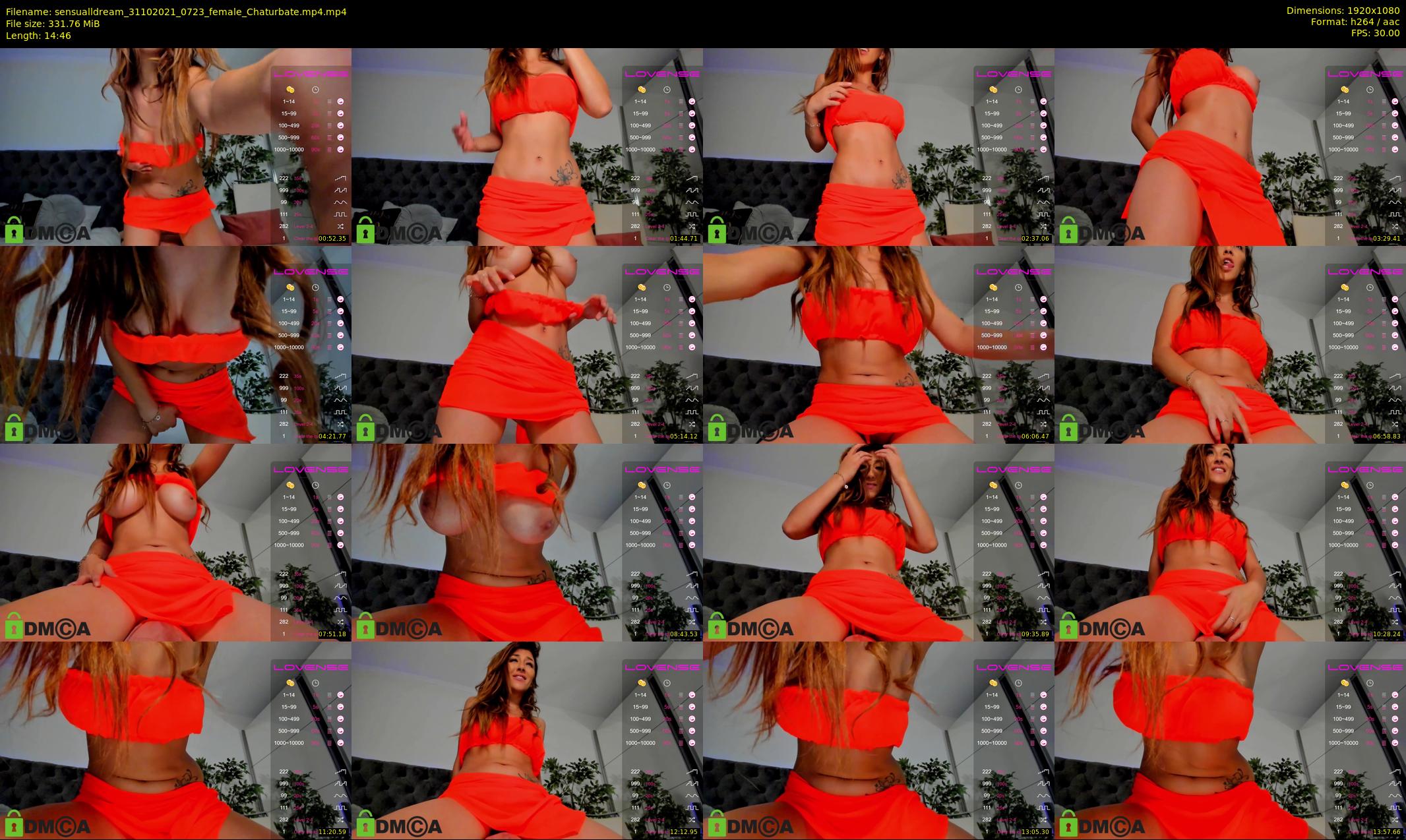 sensualldream — 15 minute Chaturbate female cam show recording, 1080p, Oct 31, 2021