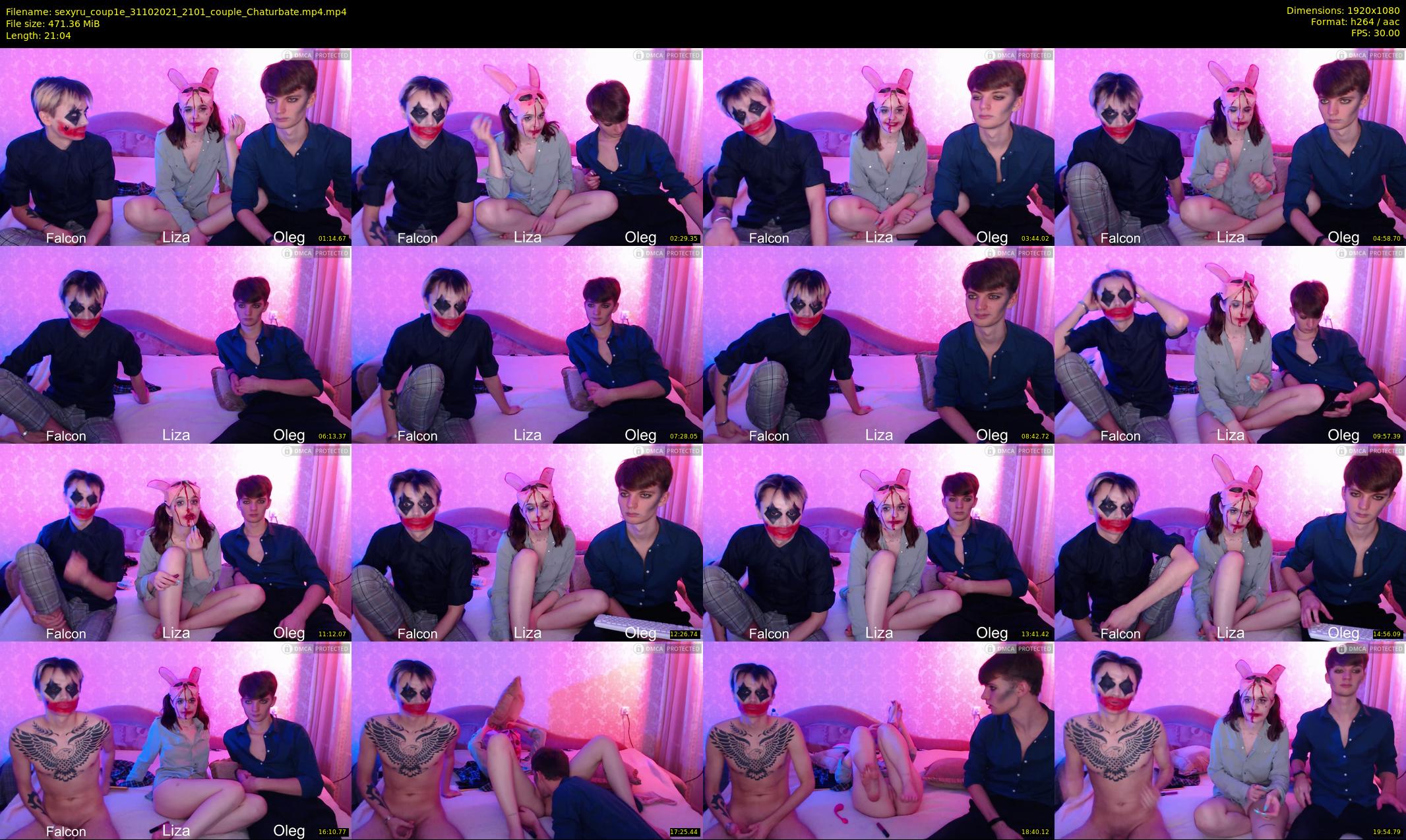 sexyru_coup1e — 22 minute Chaturbate couple cam show recording, 1080p, Oct 31, 2021