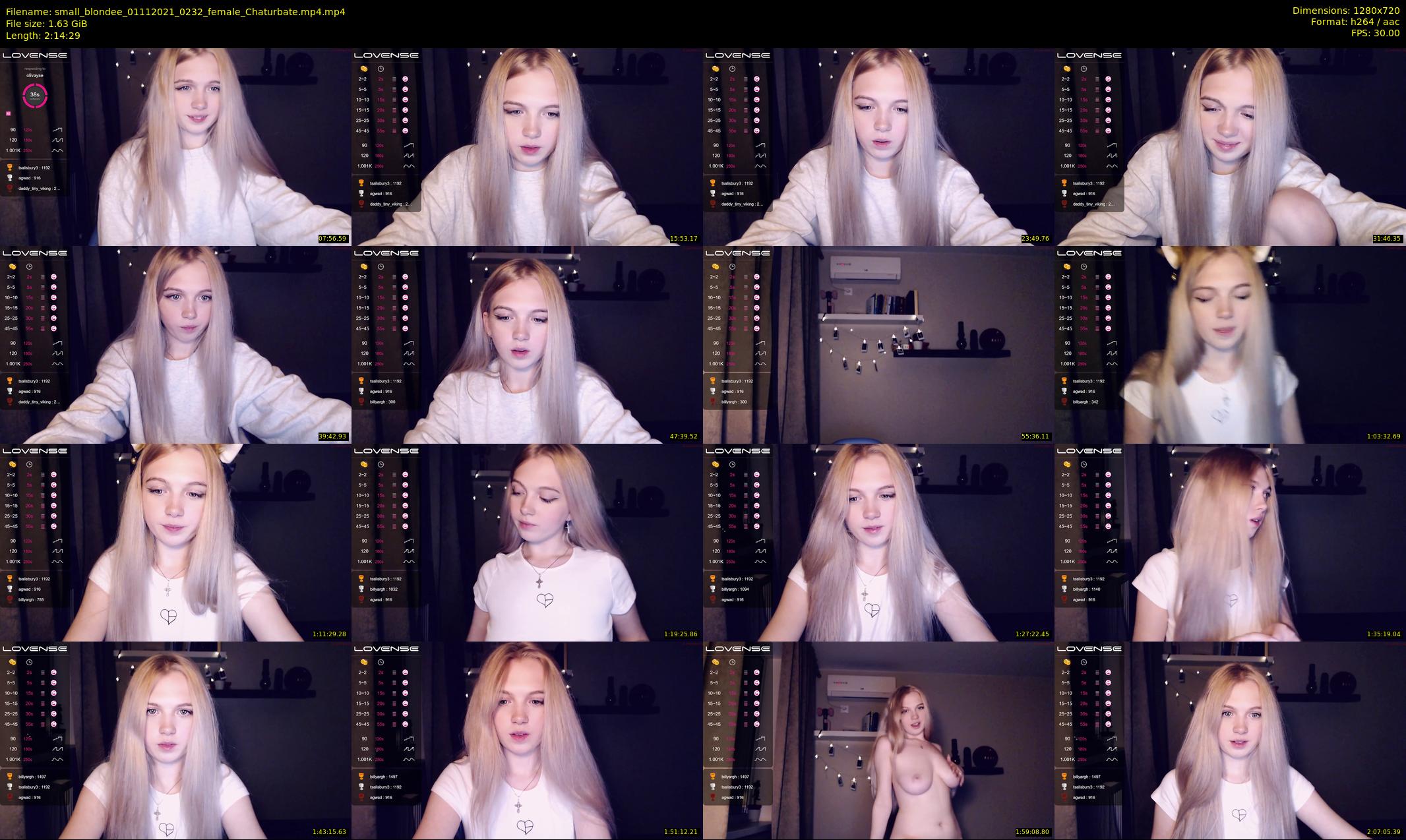 small_blondee — 135 minute Chaturbate female cam show recording, 720p, Nov 1, 2021