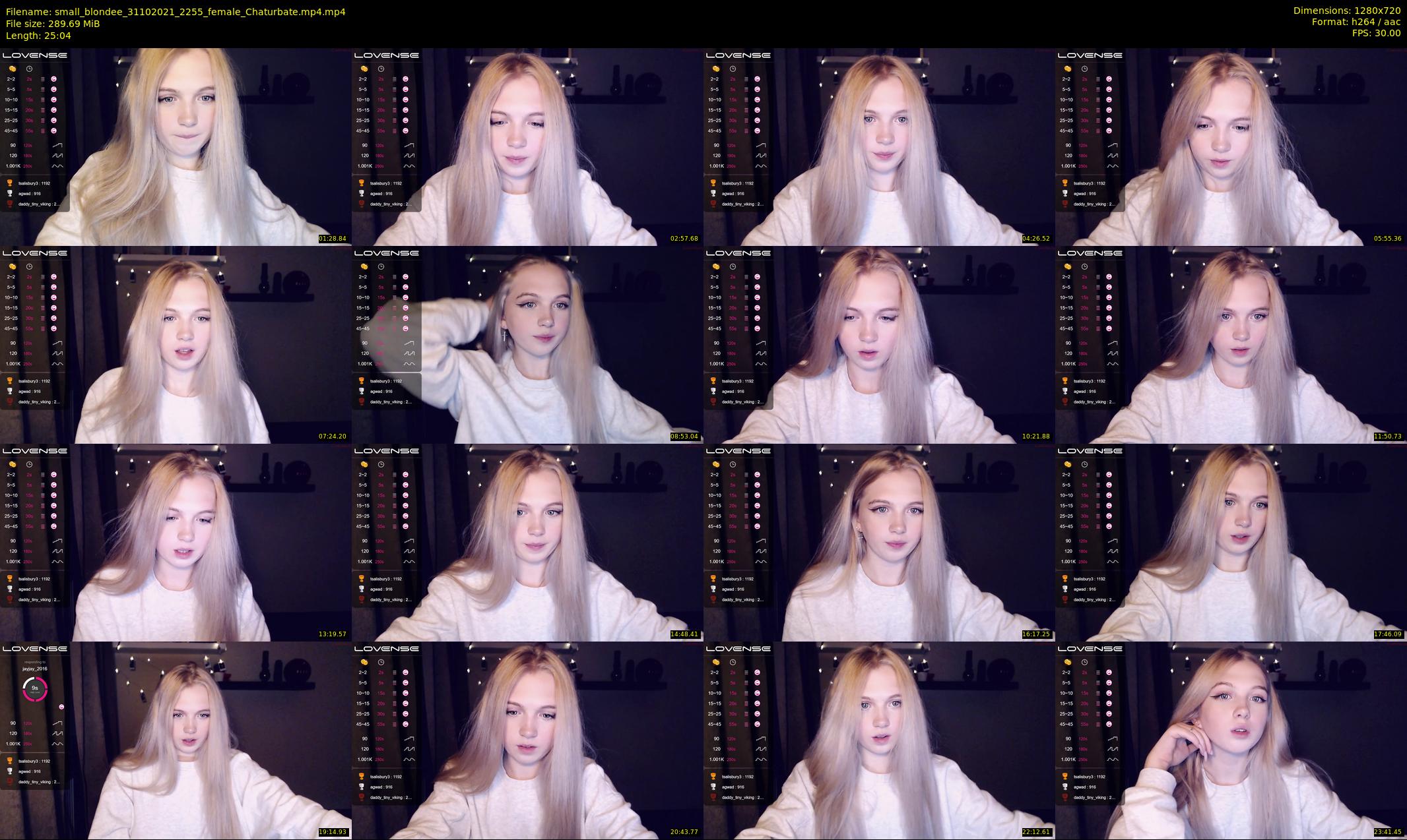 small_blondee — 26 minute Chaturbate female cam show recording, 720p, Oct 31, 2021