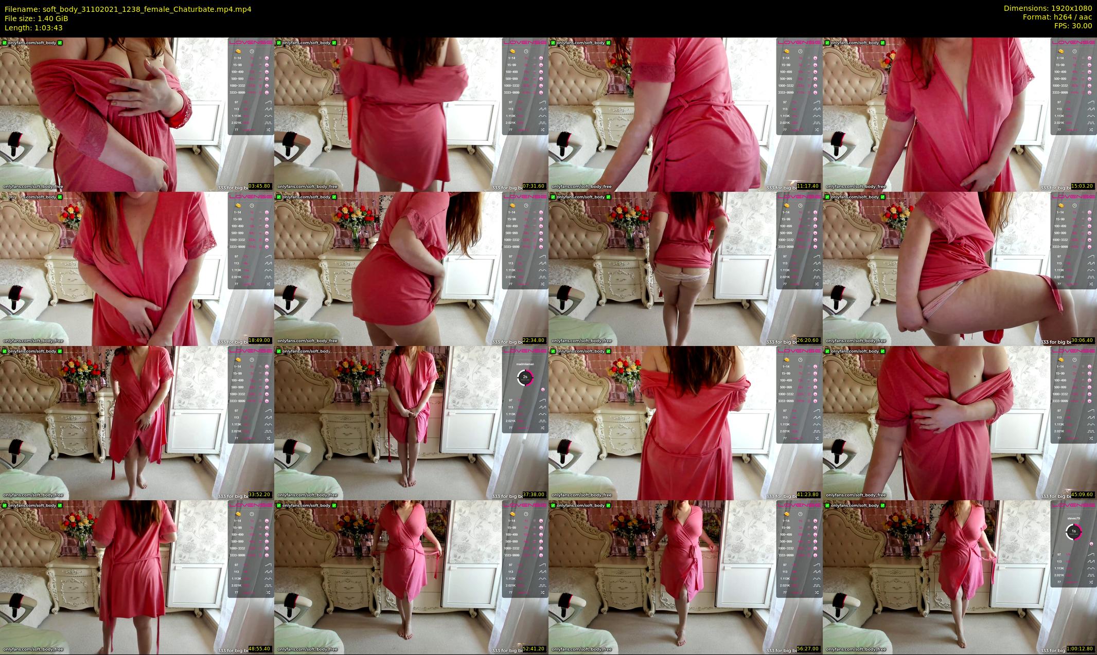 soft_body — 64 minute Chaturbate female cam show recording, 1080p, Oct 31, 2021