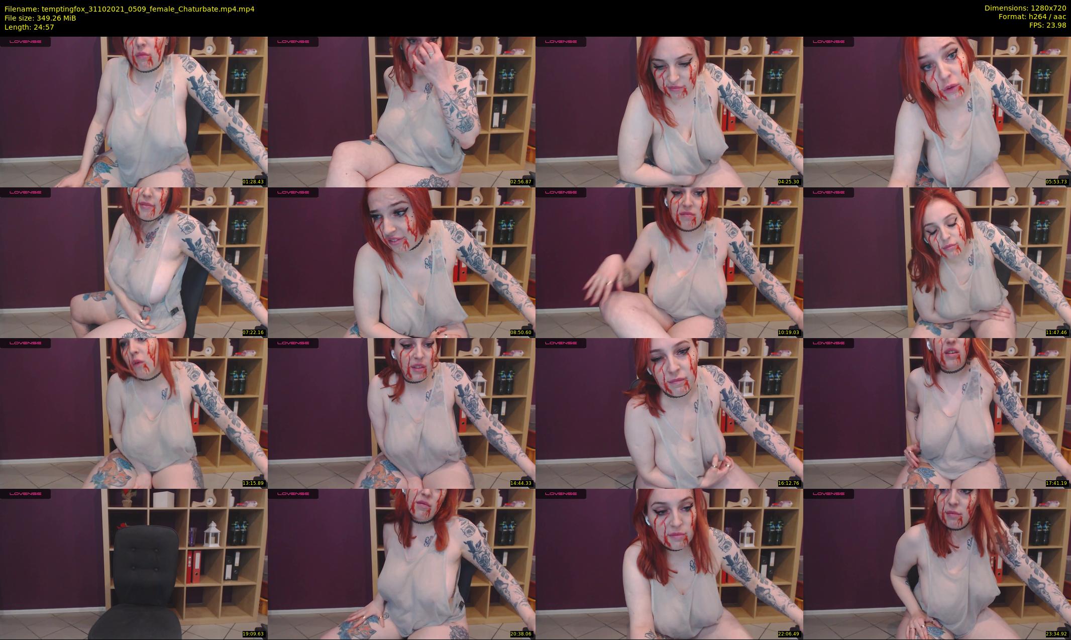 temptingfox — 25 minute Chaturbate female cam show recording, 720p, Oct 31, 2021