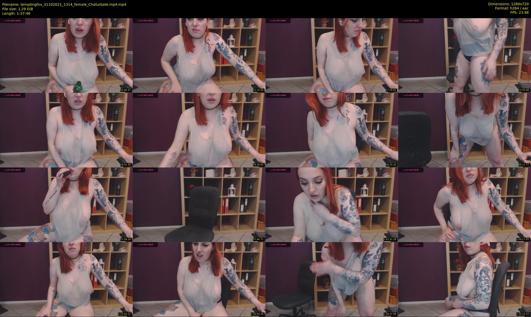 temptingfox — 98 minute Chaturbate female cam show recording, 720p, Oct 31, 2021