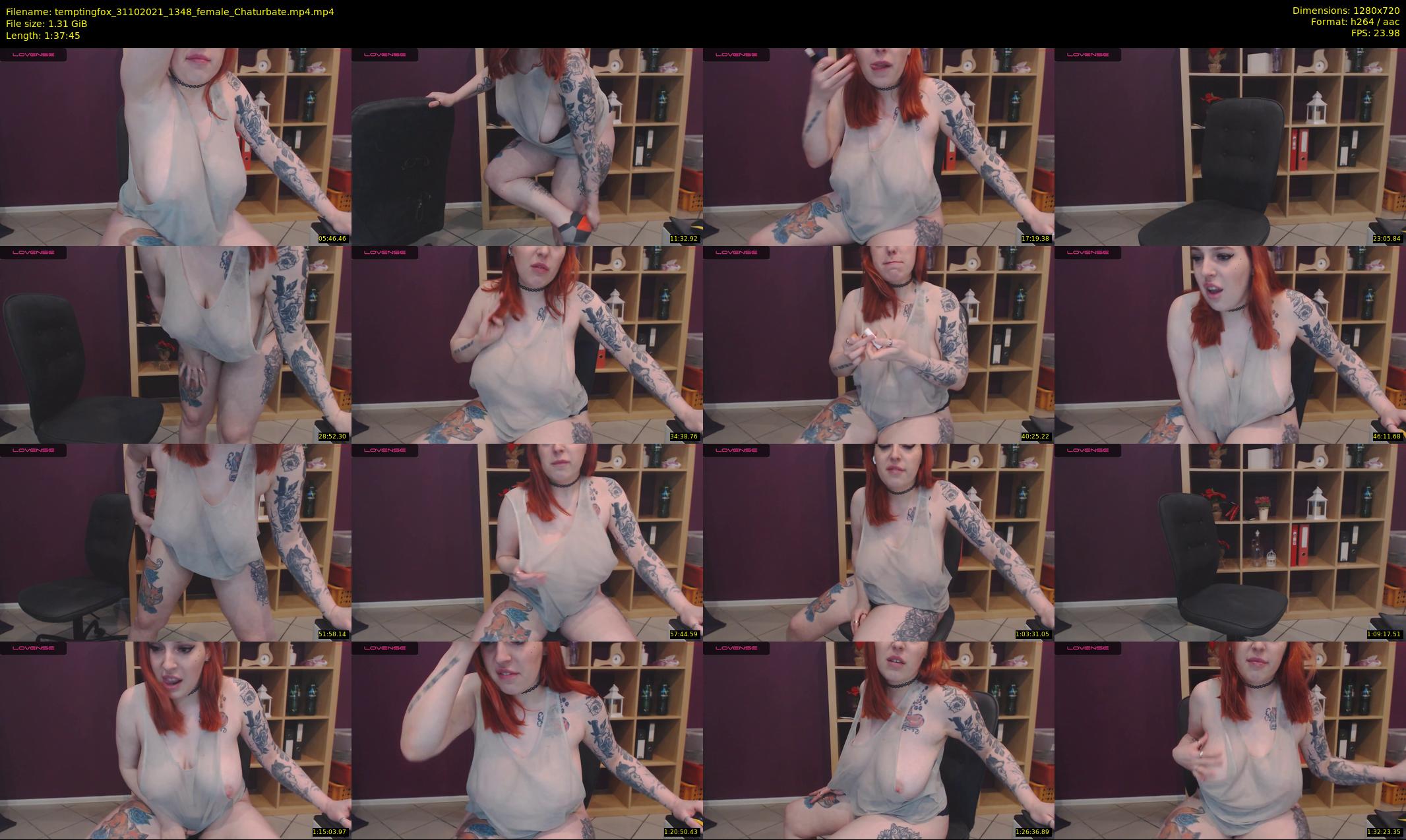 temptingfox — 98 minute Chaturbate female cam show recording, 720p, Oct 31, 2021